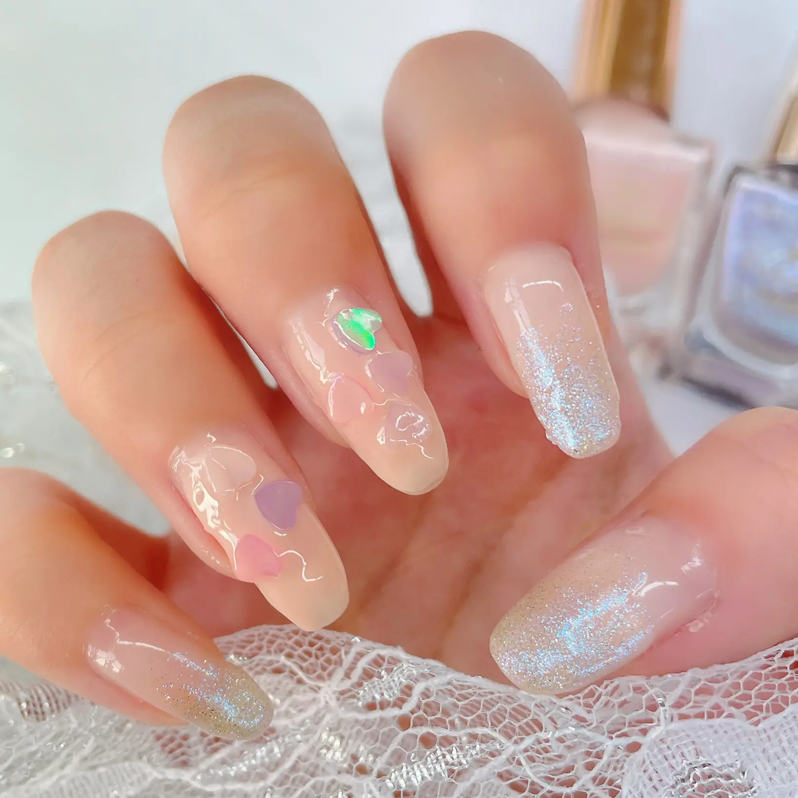 セリアのホログラムを使ったアレンジネイル💅💖 | cocotte_nailが投稿 ...