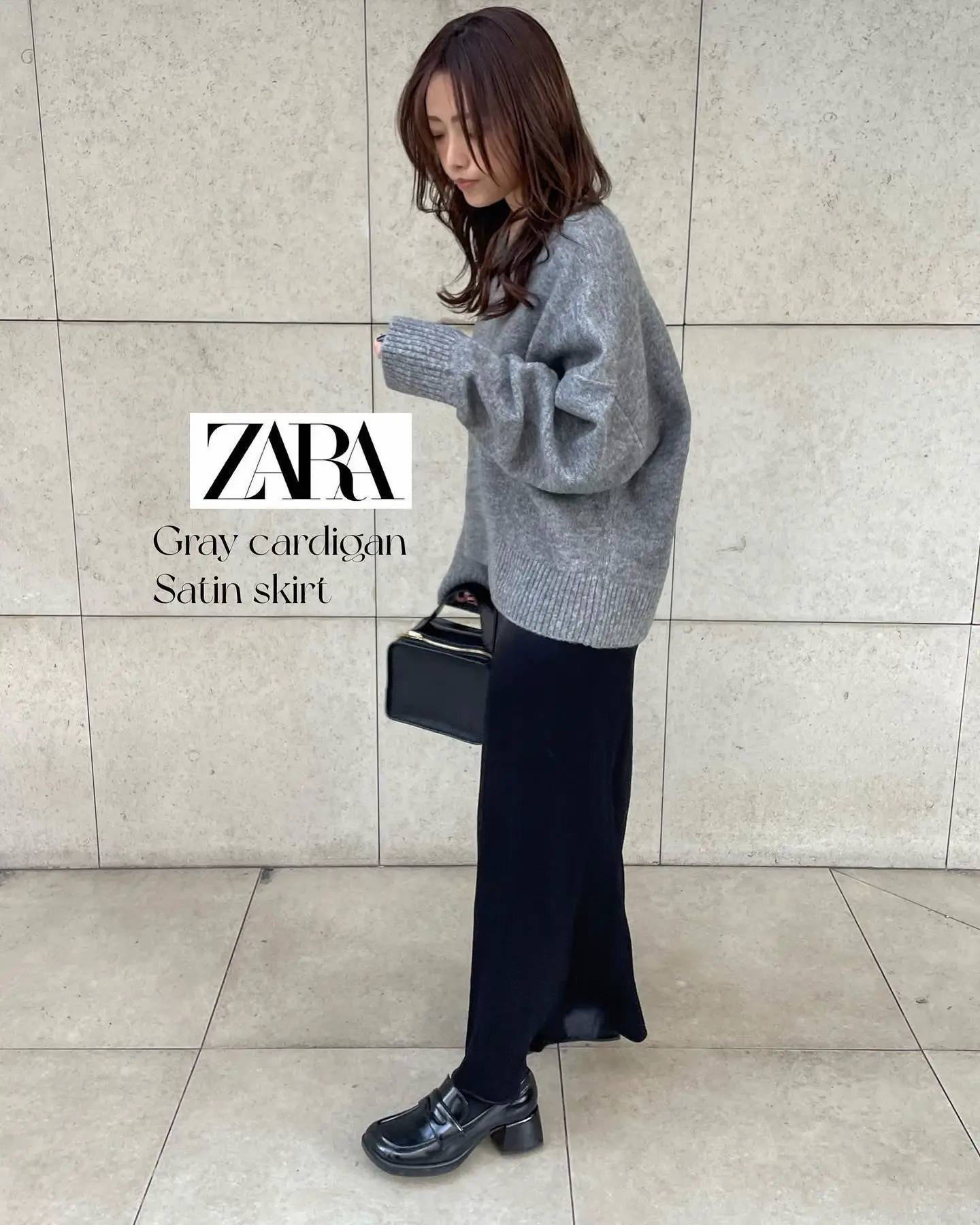 ZARA♥︎ニット&サテンスカート | asamimiiiiが投稿したフォトブック