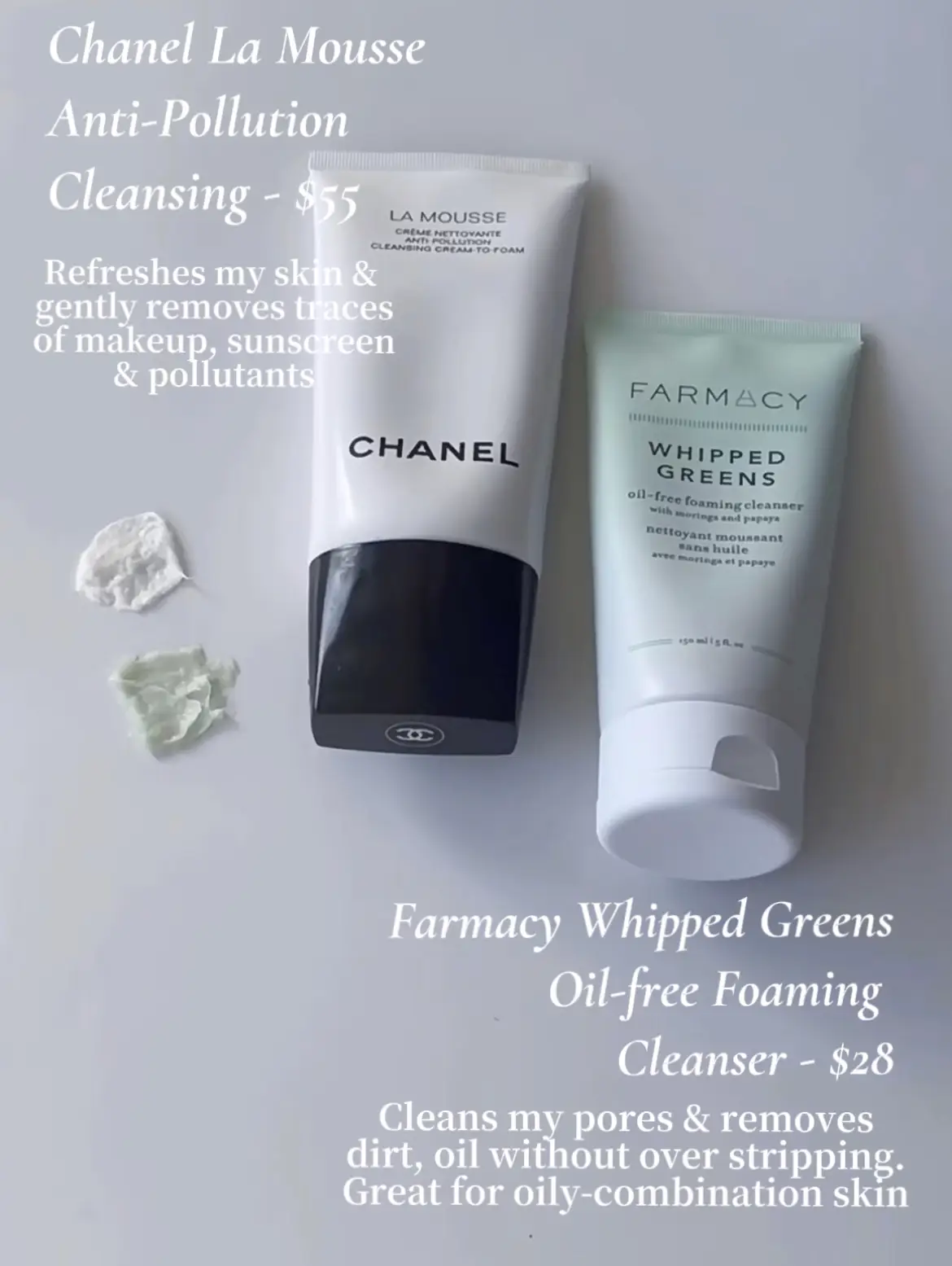 ⭐Review Foaming Cleanser Dior and Chanel Twin Different Lid