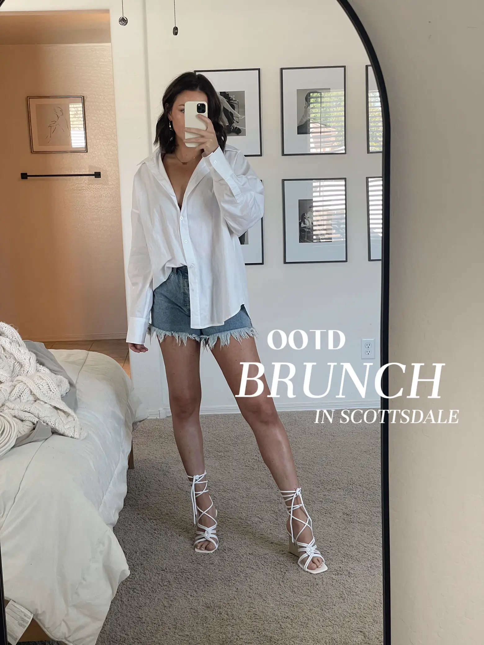 Vacation outfit of the day, what I wore to brunch Scottsdale during my