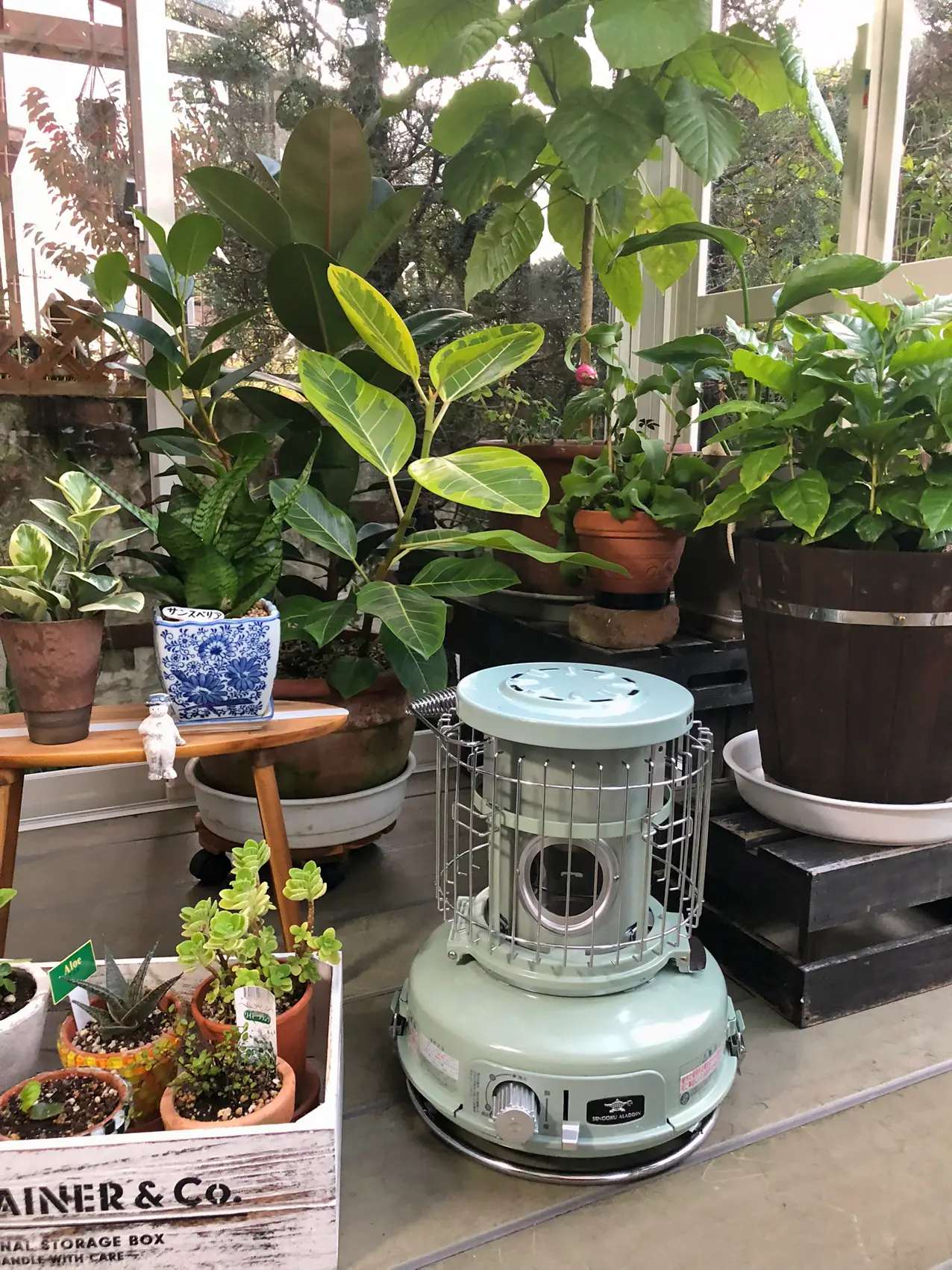 センゴクアラジン ポータブルガスストーブ SAG-BF02AG グリーン