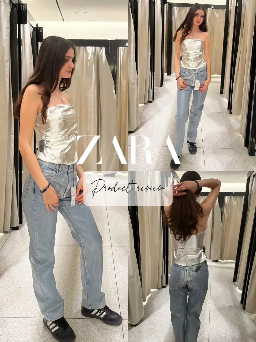 NEW IN ZARA JEANS SS22 TRY ON HAUL & OUTFIT INSPO 