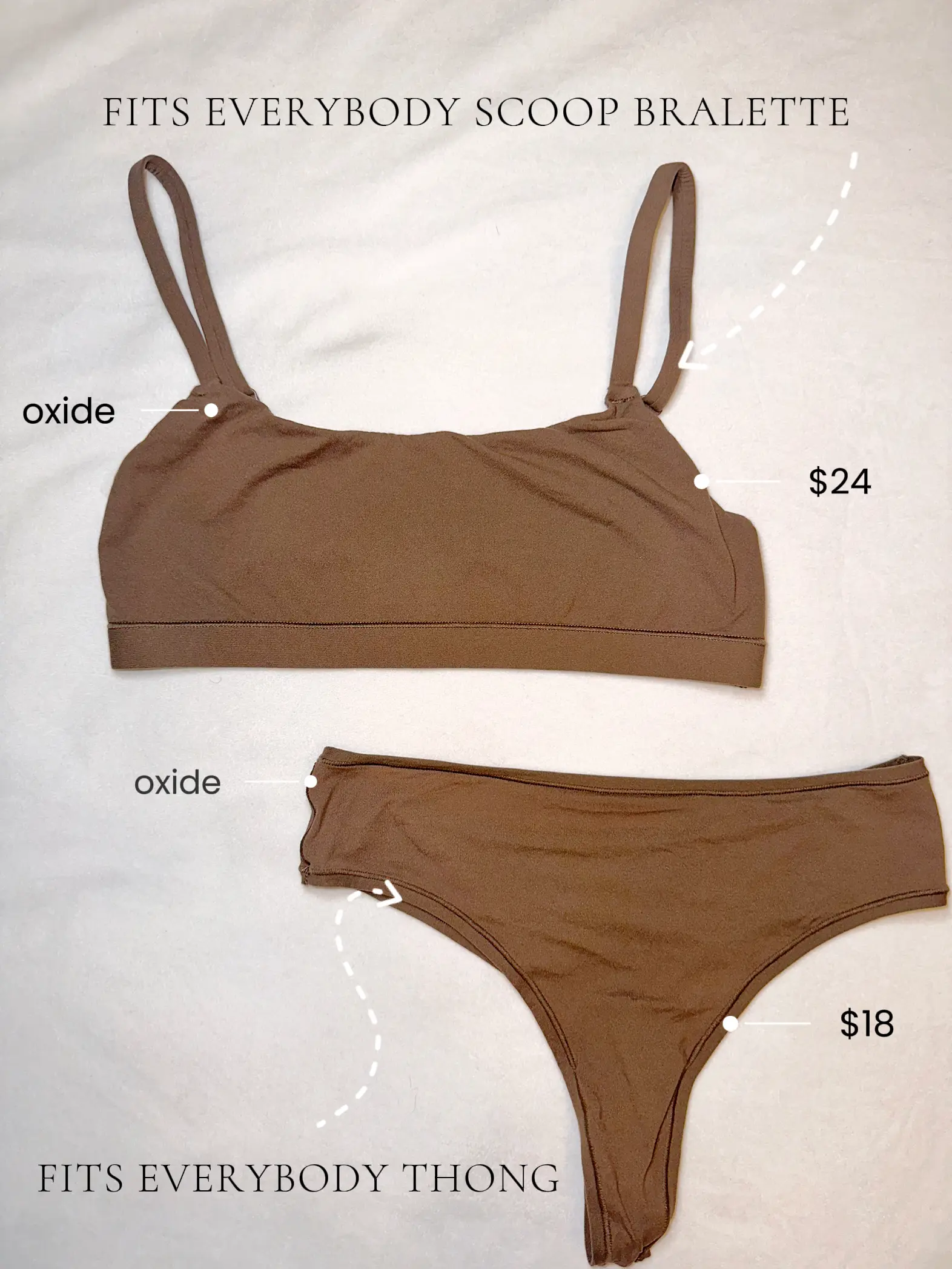 Fits Everybody triangle bralette - Umber