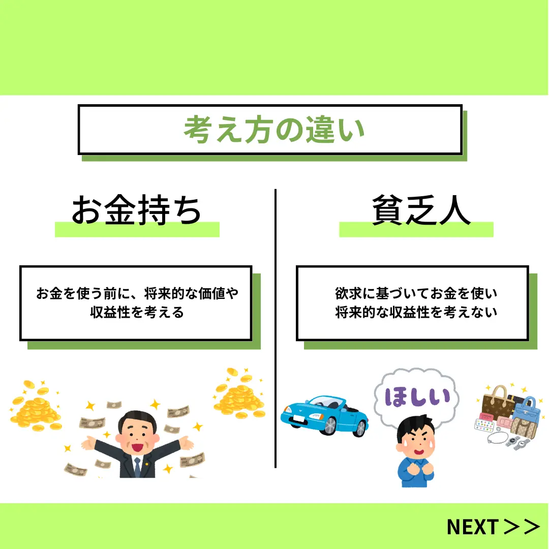 お金持ちと貧乏の違いって知ってる？ もしかしたら貧乏の方に当 | はっしー | お金の勉強が投稿したフォトブック | Lemon8