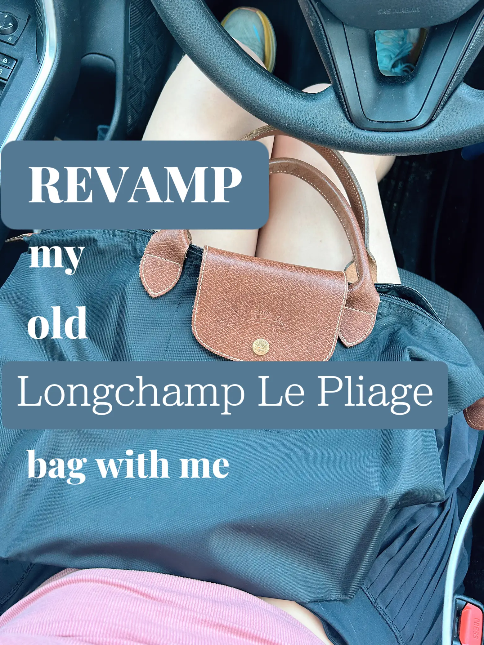 Vintage Longchamp Le Pliage Nylon Cosmetics Case,Longchamp Cosmetic  Organizer in Blue,Makeup Bag,Gift