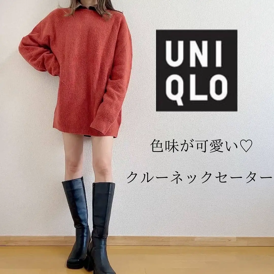 UNIQLO♡クルーネックセーター | airiが投稿したフォトブック | Lemon8