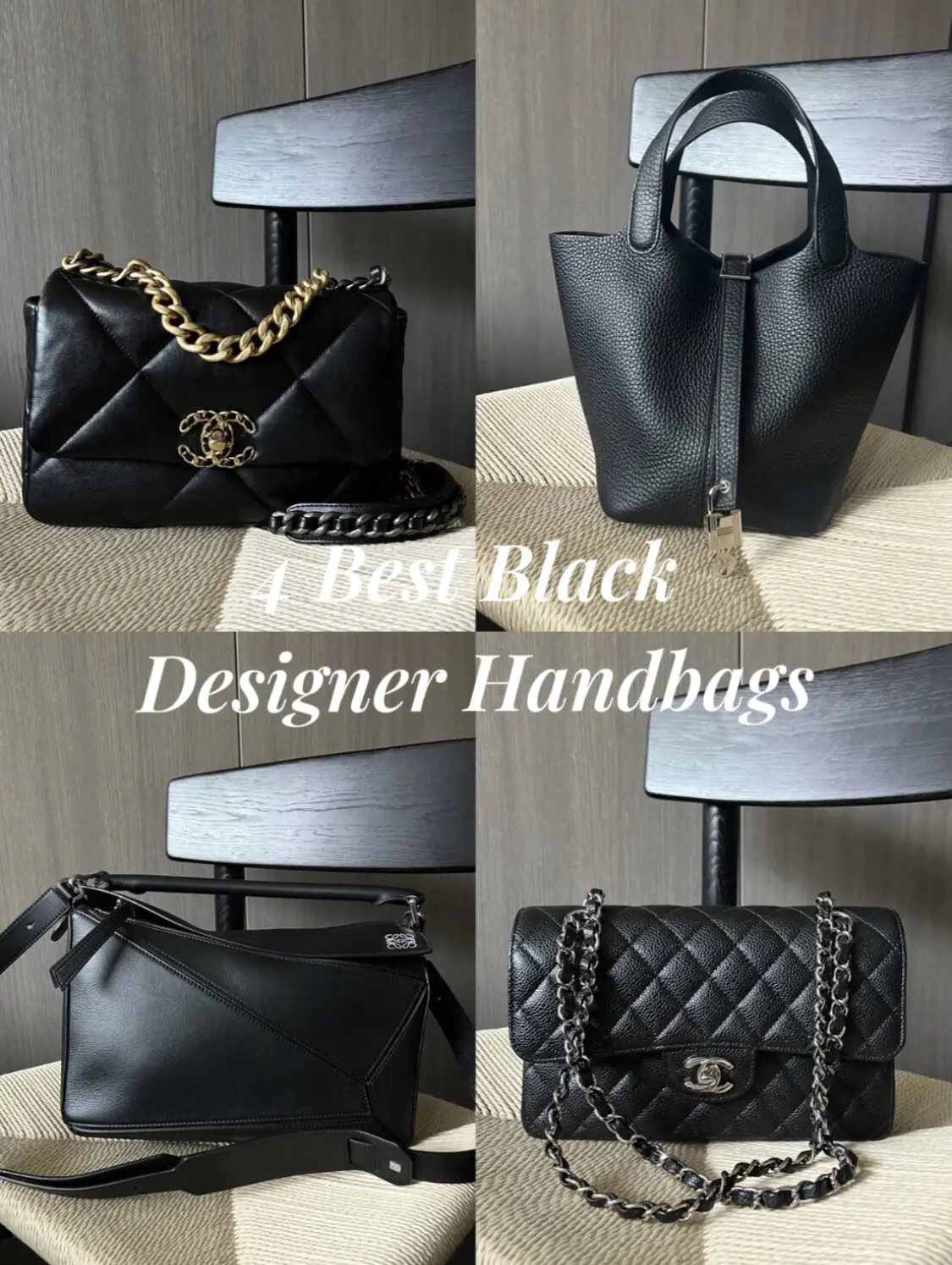 Black designer online purse