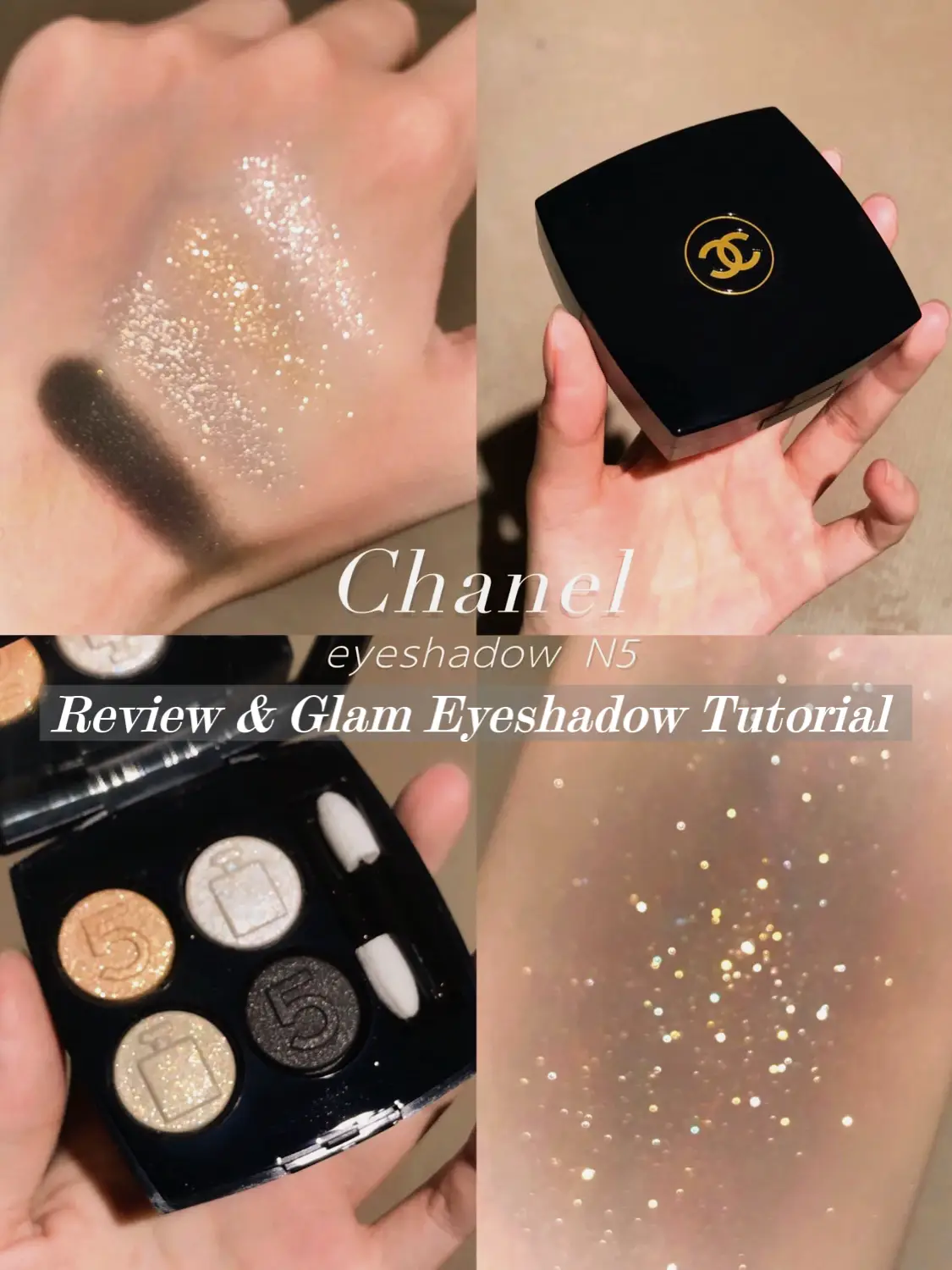 Chanel N5 Eyeshadow, Easy to Get Sparkly Eye👀💫