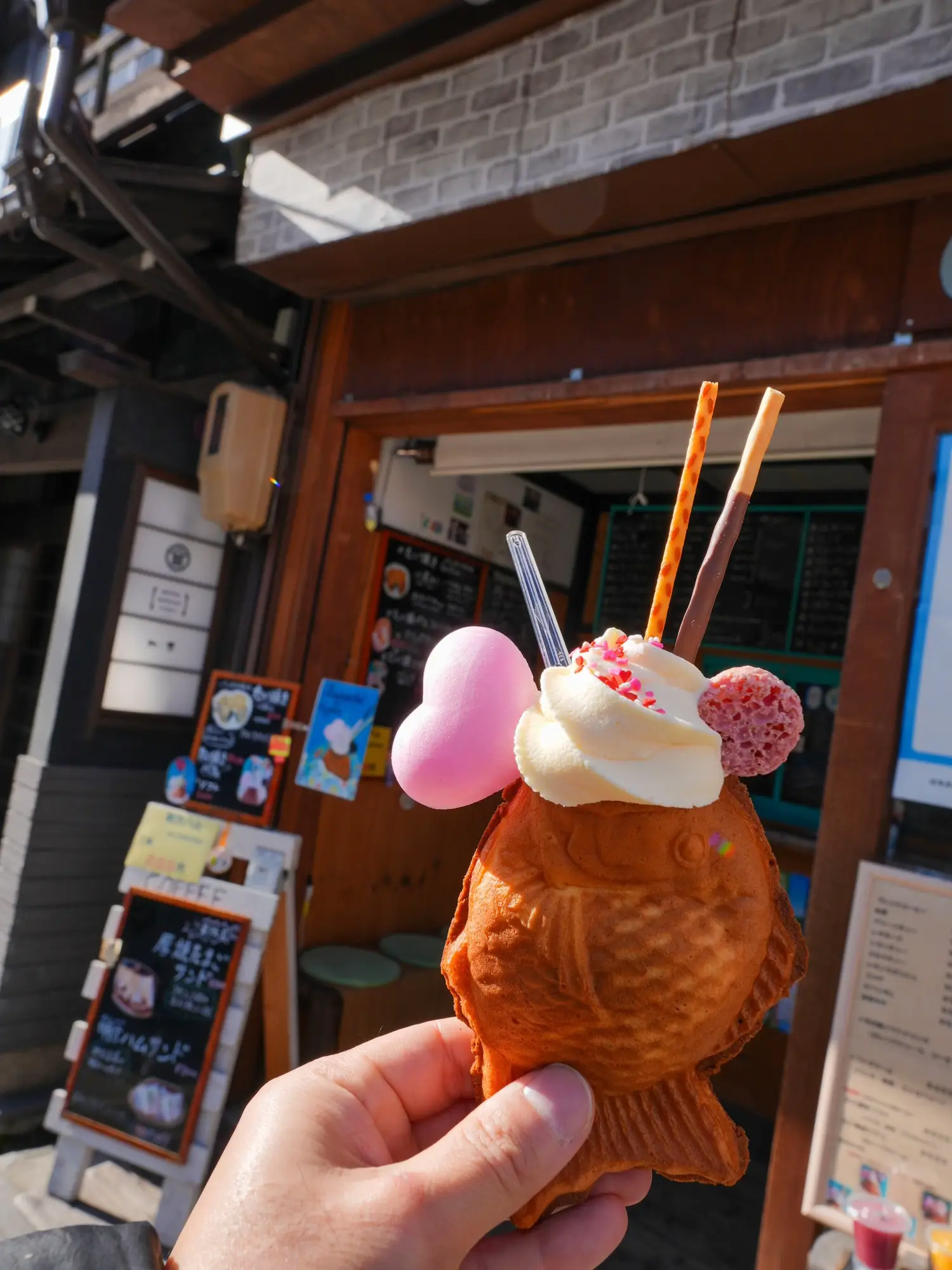 1日30食限定の大人気メニュー！たい焼きアイス♡郡上いこいカフェとも家 (岐阜のちょい下らへん) | ゆう_グルメクリエイターが投稿したフォトブック  | Lemon8