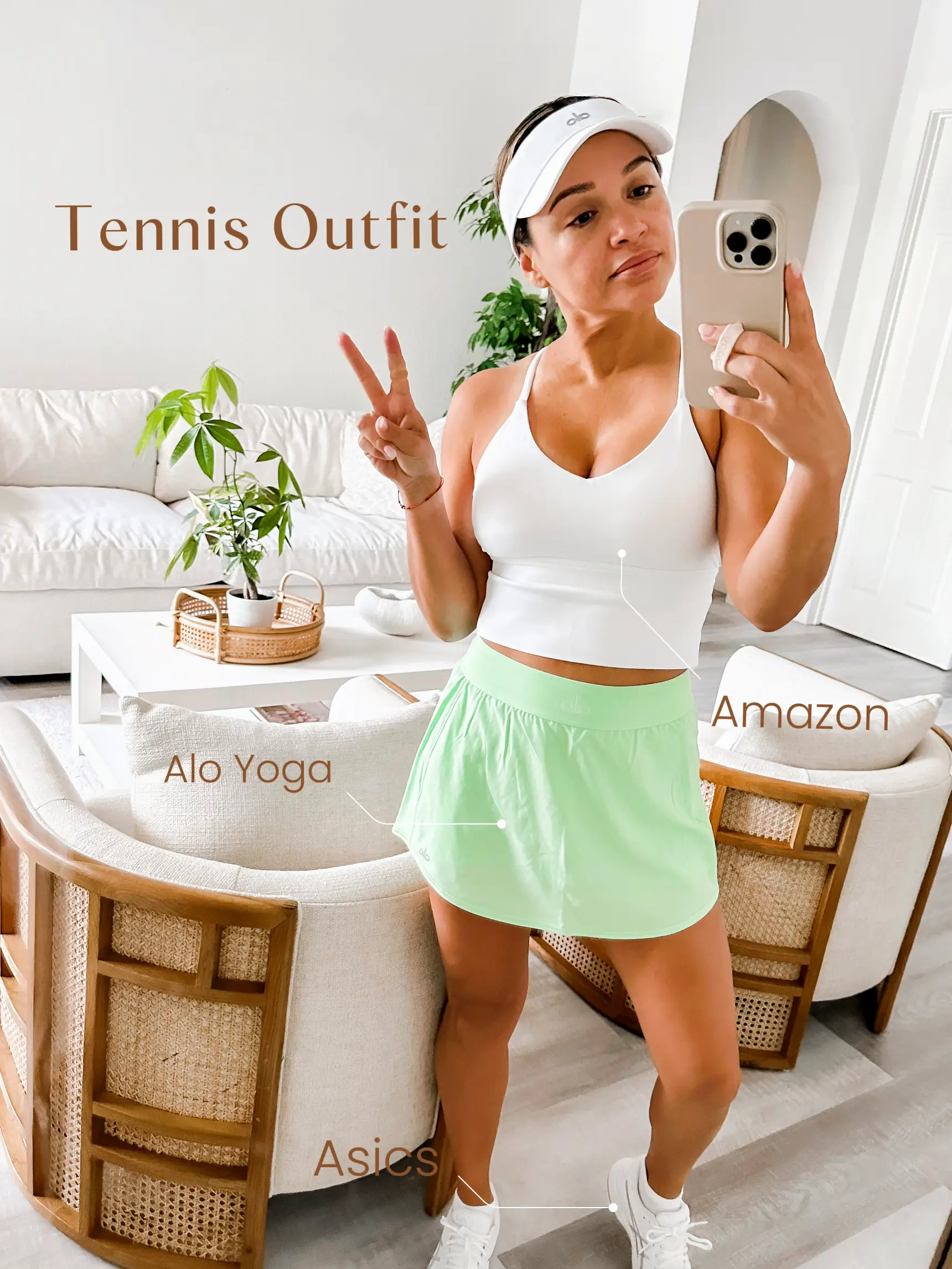 Alo Yoga - THIS LOOK BREAKS HEARTS​ 💔 MAJOR TENNIS SKIRT DROP​⚡️ We know  what you're wearing to your next sweat sesh… and all your other plans! Meet  the Mesh Flirty Tennis
