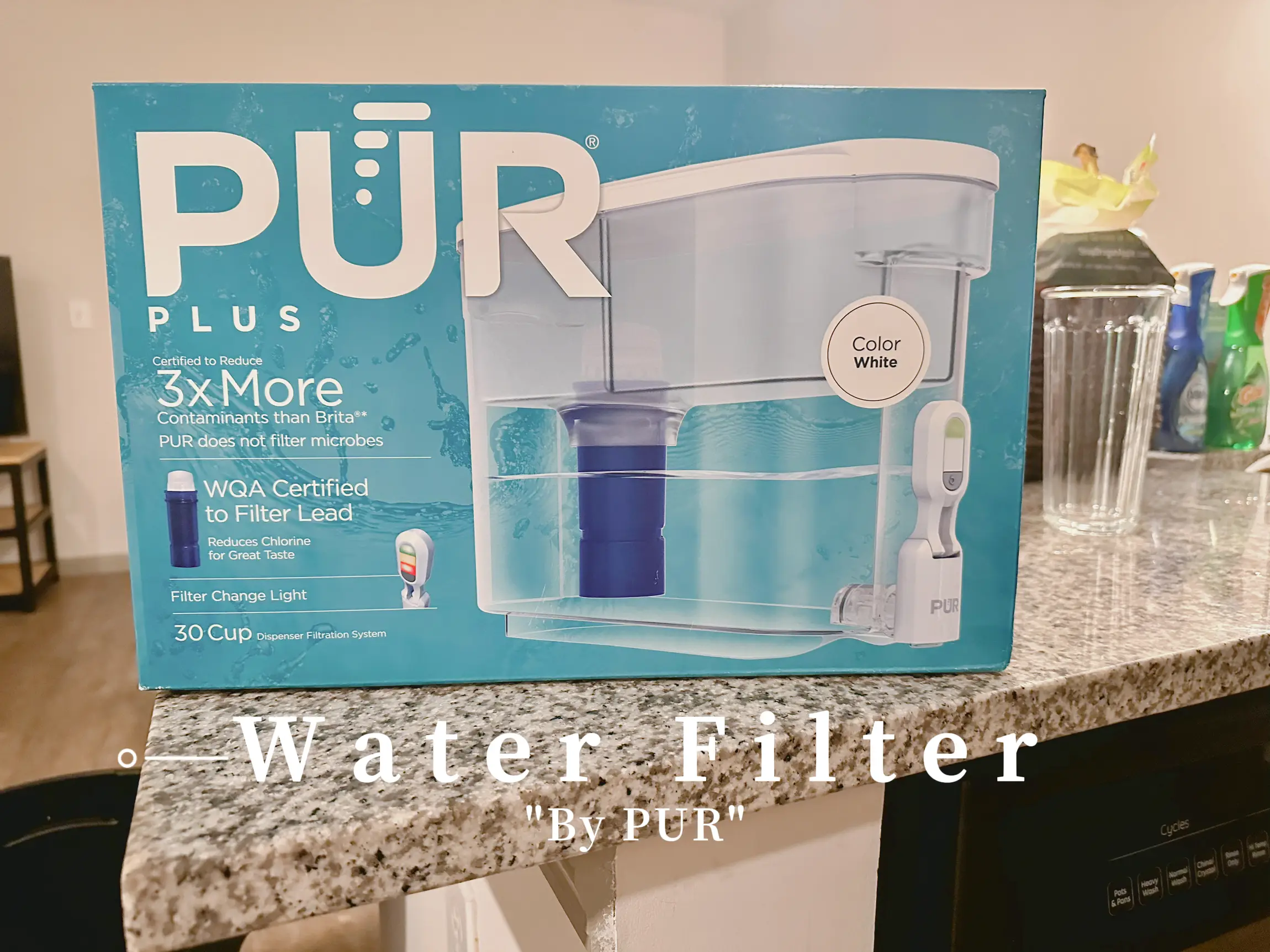 Pur Classic 30-cup Water Dispenser Filtration System - Blue/white : Target