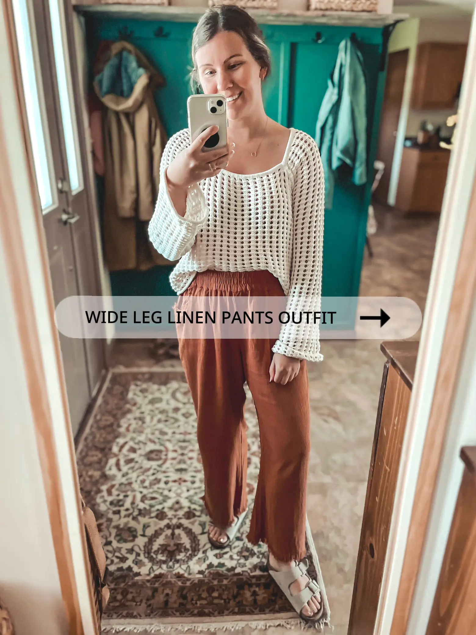 WIDE LEG LINEN PANTS OUTFIT  Gallery posted by MarissaNewvine