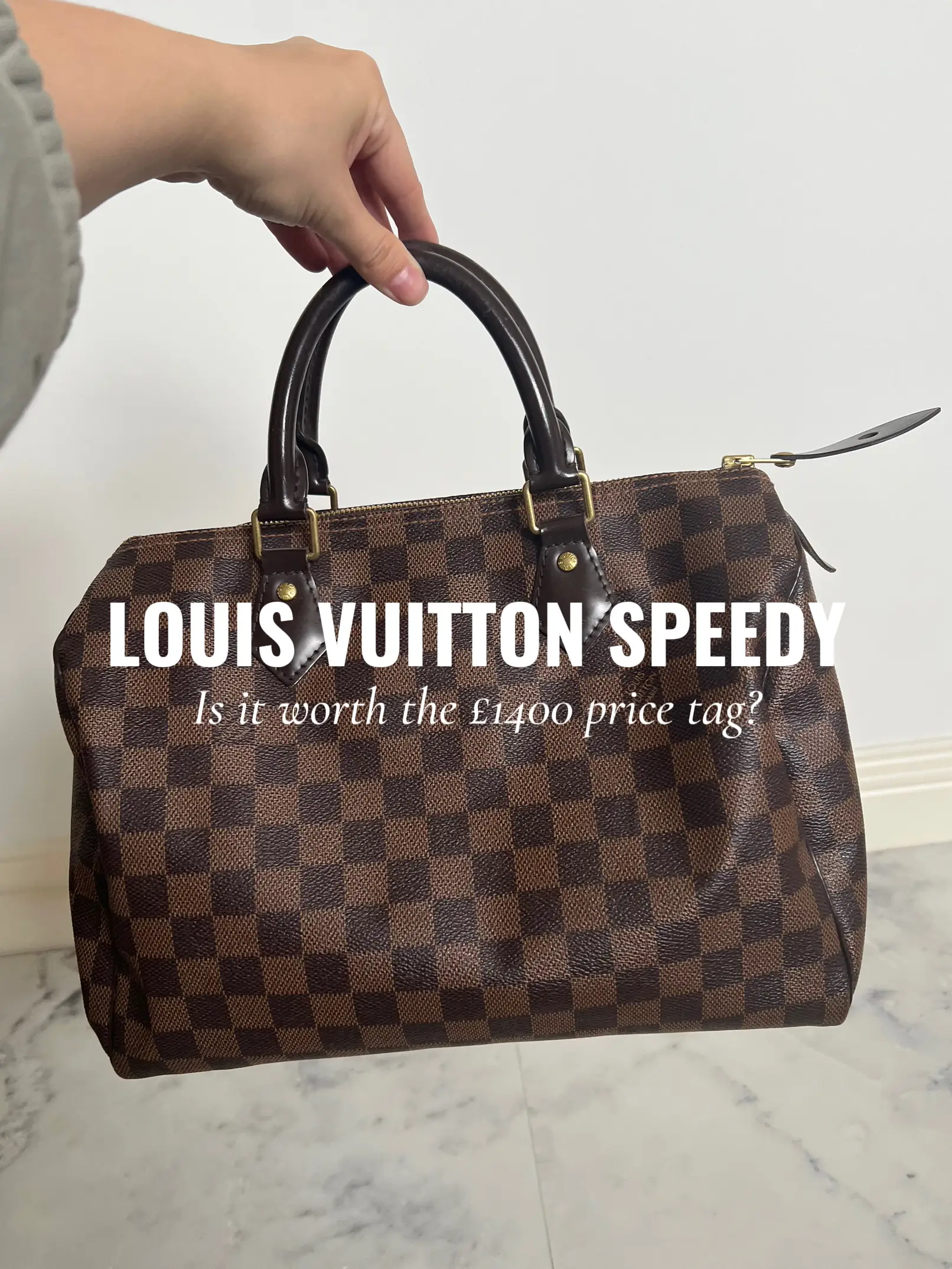 LOUIS VUITTON SPEEDY 30 DAMIER EBENE REVIEW + WHAT'S IN MY BAG?