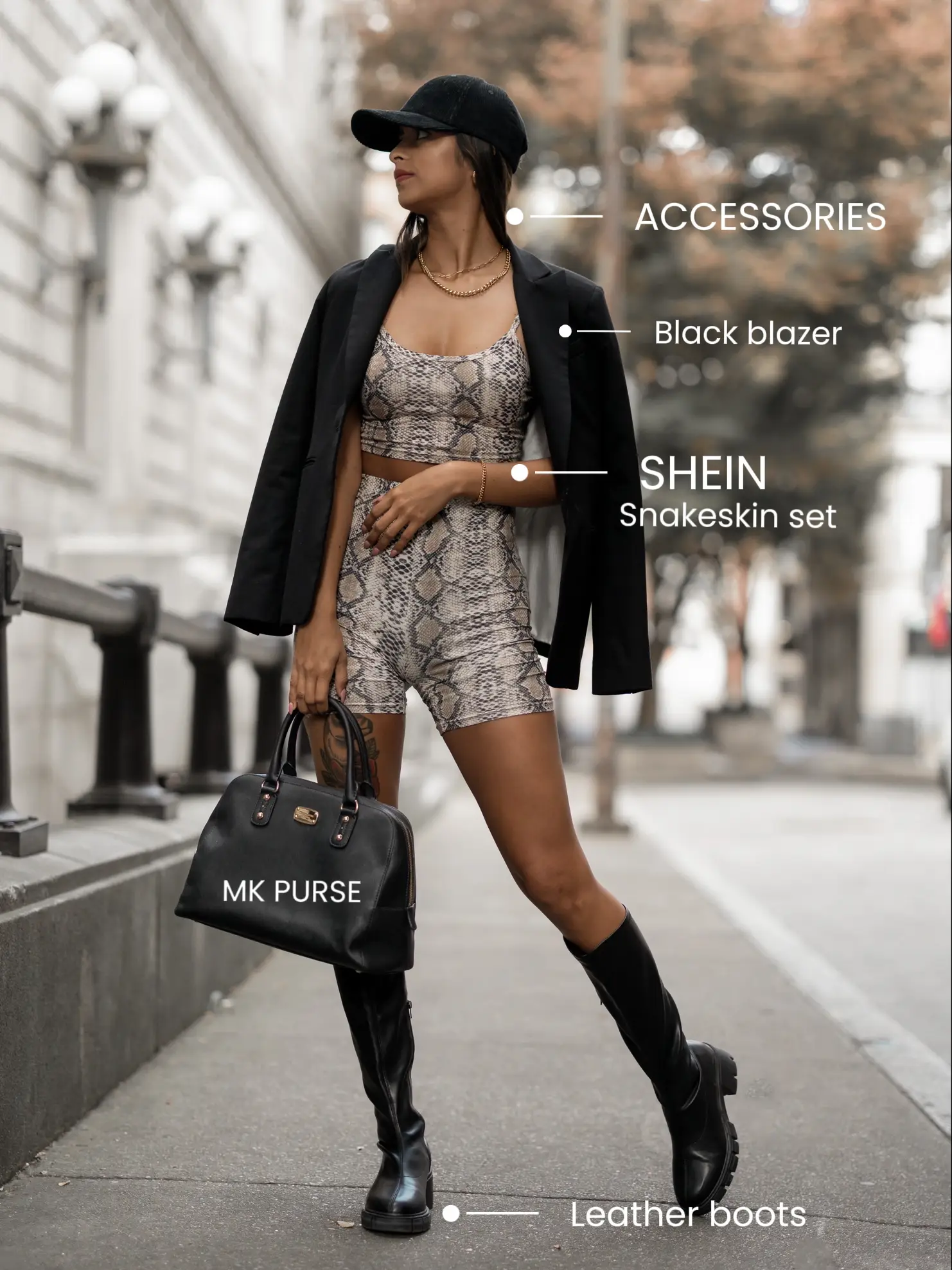 Shein on sale snakeskin boots