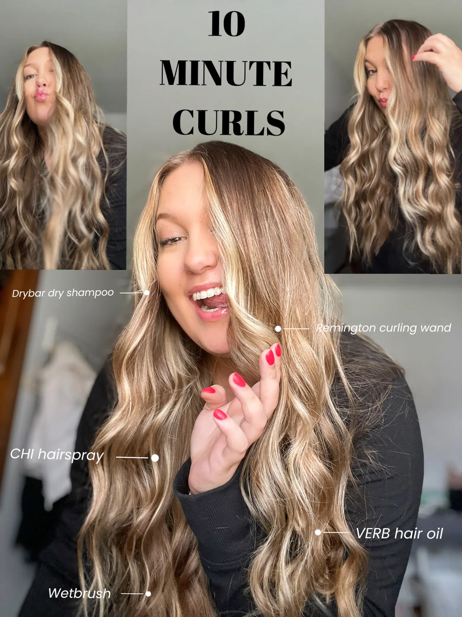 Dry bar outlet curling wand tutorial