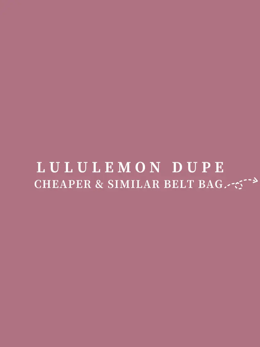 LULULEMON BELT BAG DUPE!, Gallery posted by natalyn