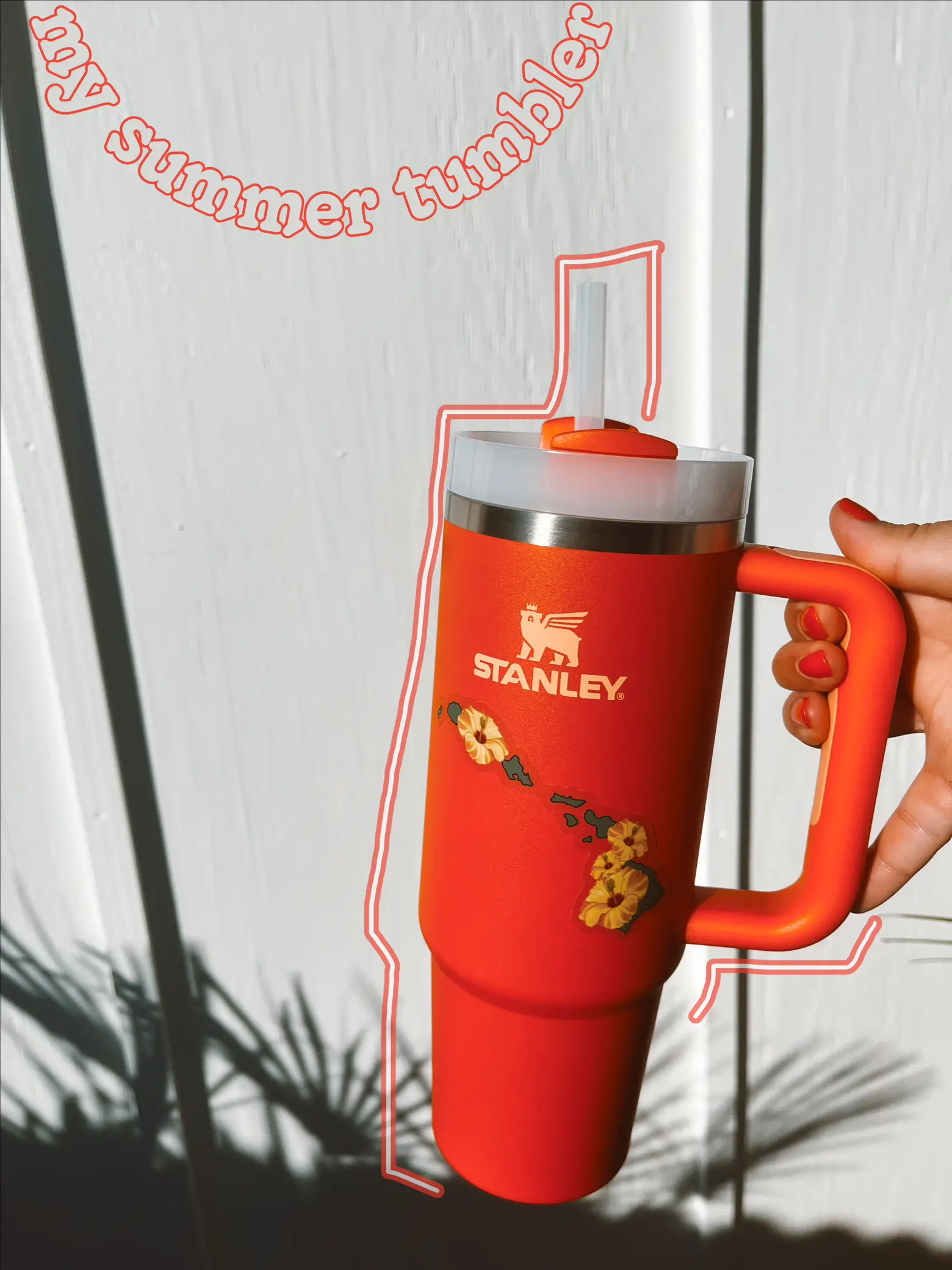 Did you get a #stanleytumbler for Christmas? Personalize it with a