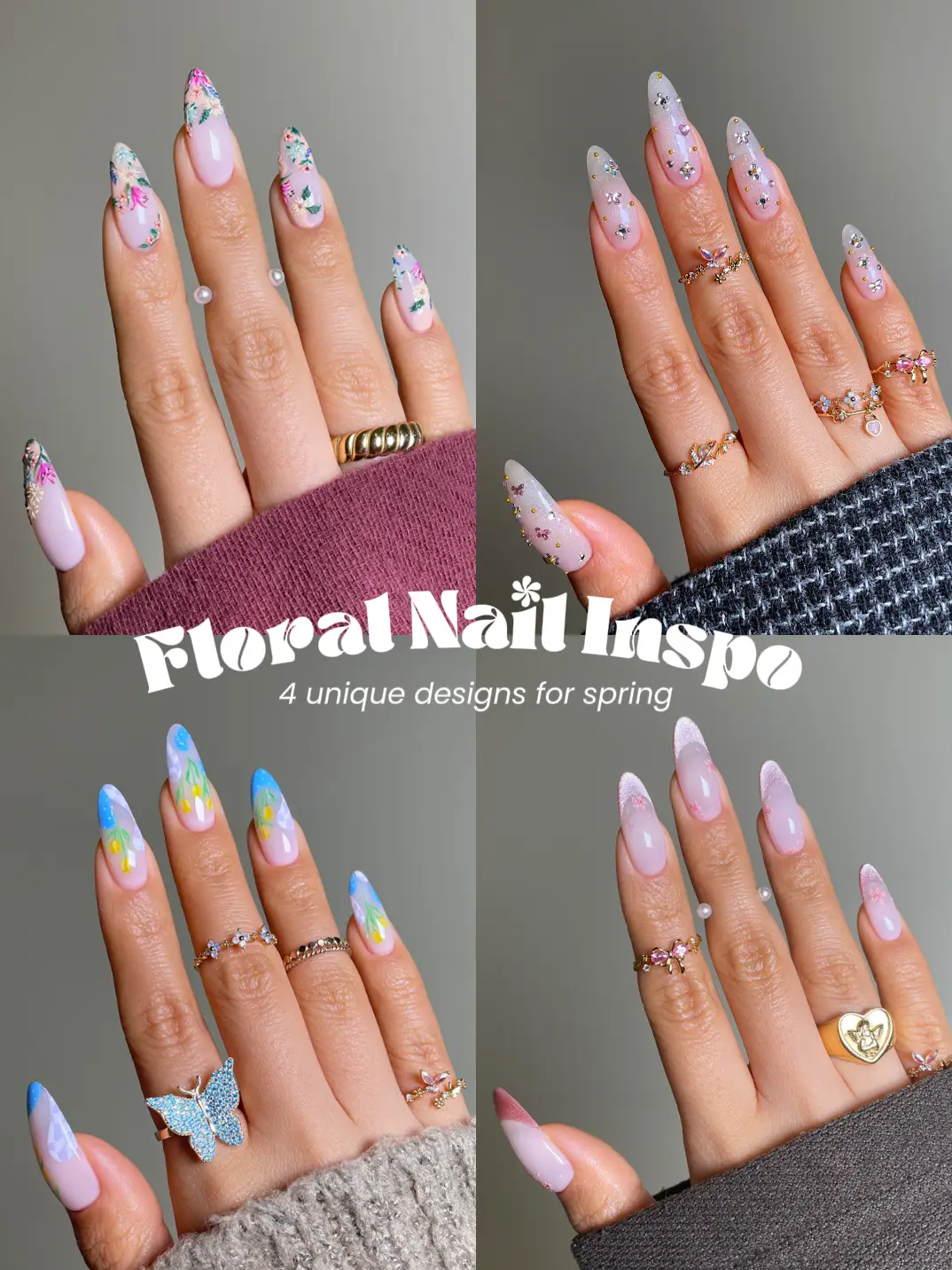 Spring Floral Nail Inspo 💐✨🌷🌸's images