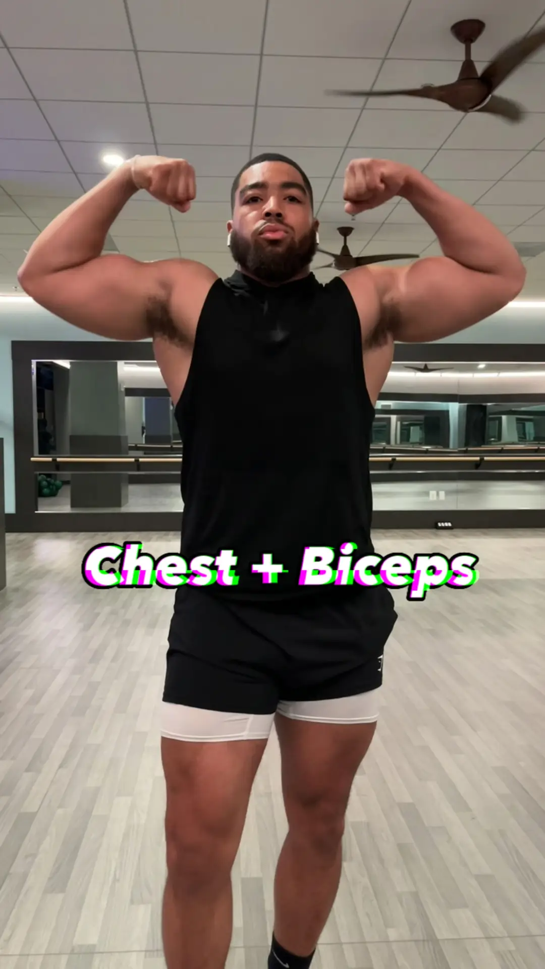 Chest and outlet bicep superset workout