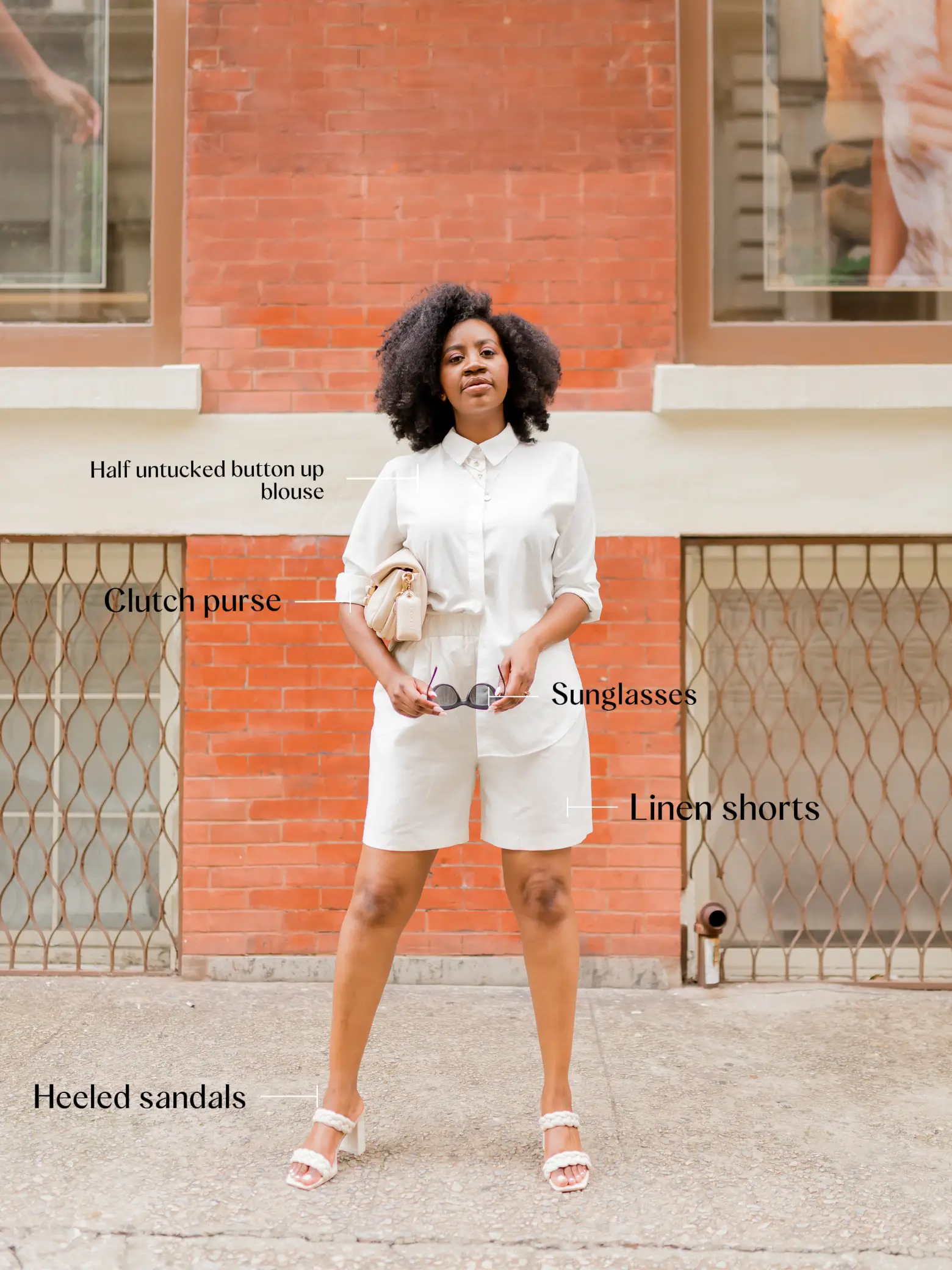 Effortlessly Chic White Linen Trousers