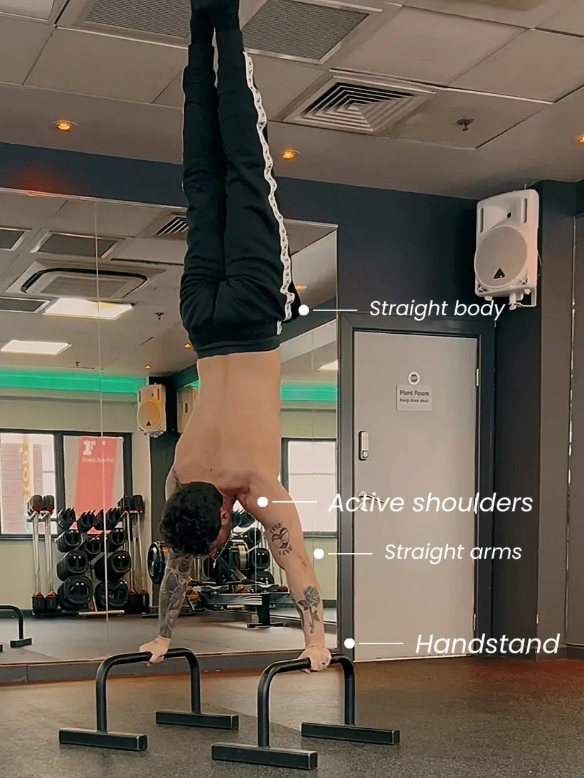 handstand on straight bar training : r/Calisthenic