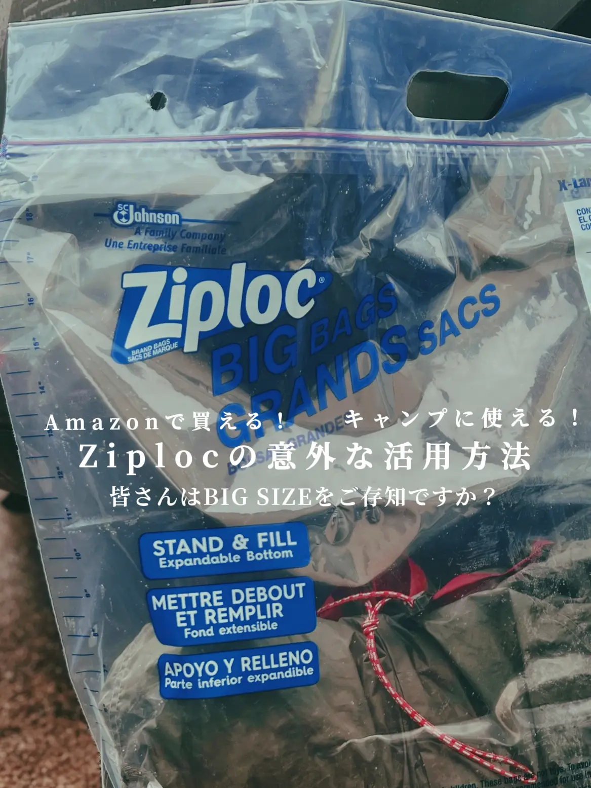 Ziploc Jumbo Big Bags 3 ea (Pack - 2)