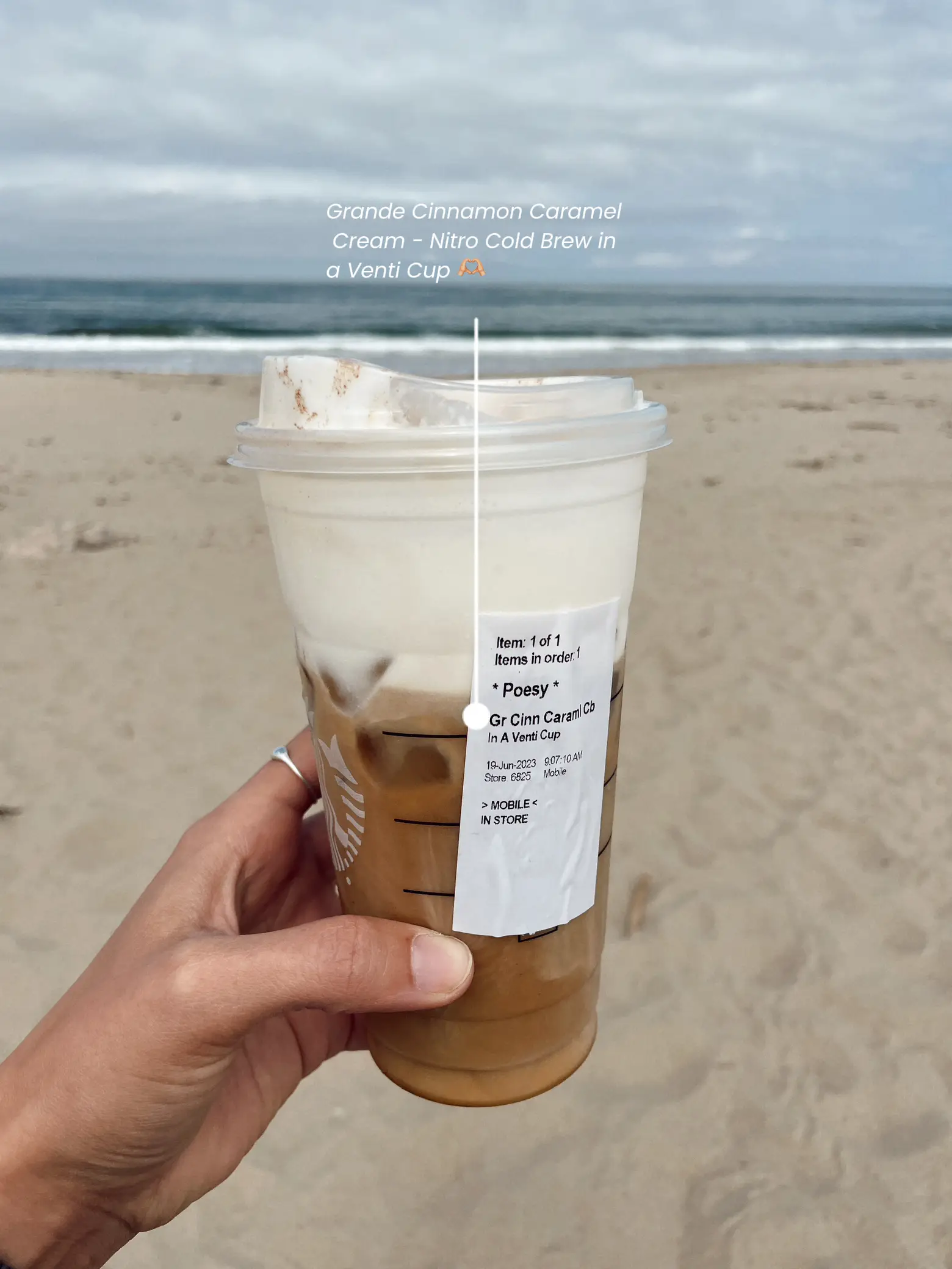 Starbucks Copycat Cinnamon Caramel Cream Nitro Cold Brew