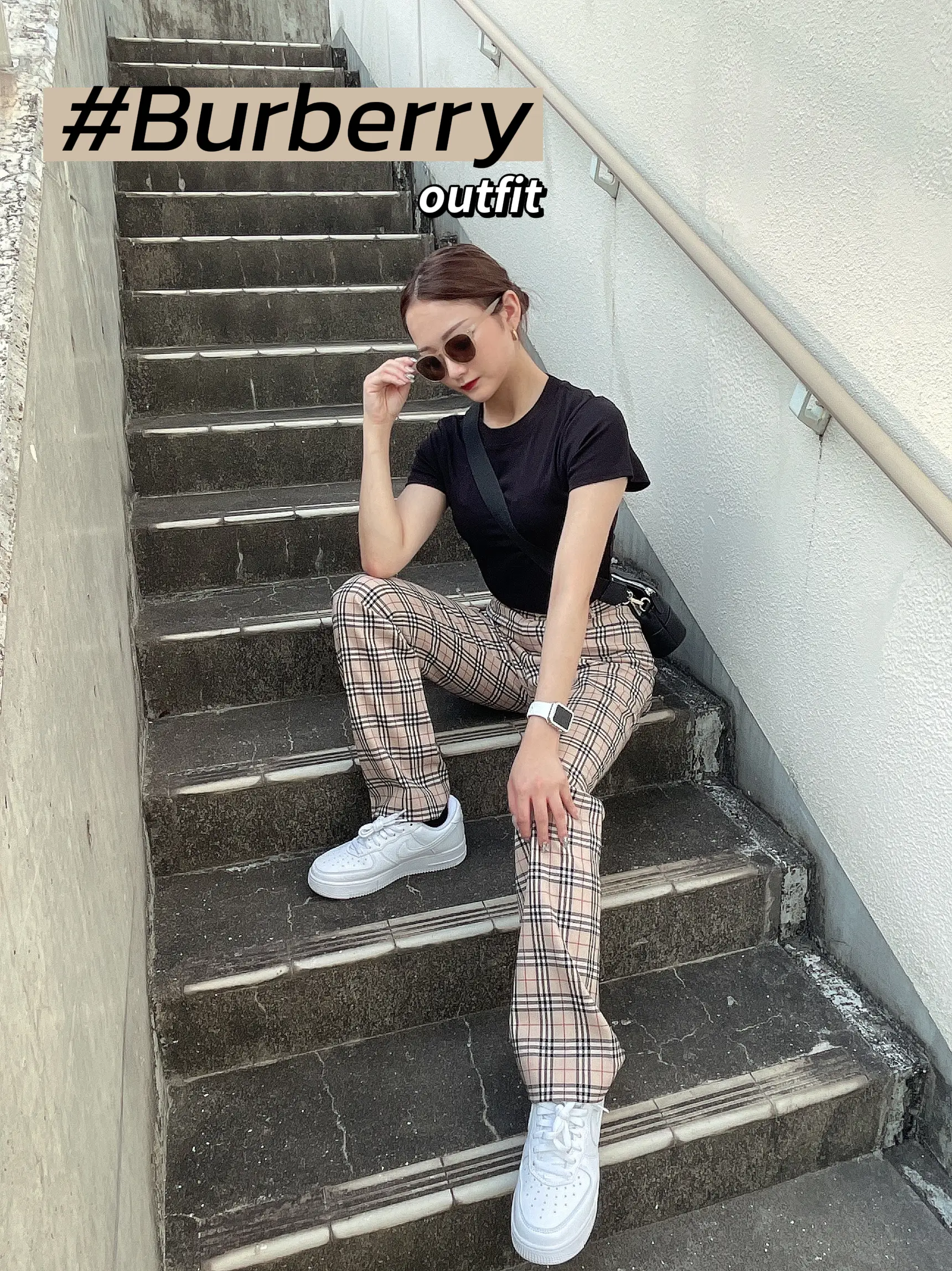 Burberry style hotsell plaid pants