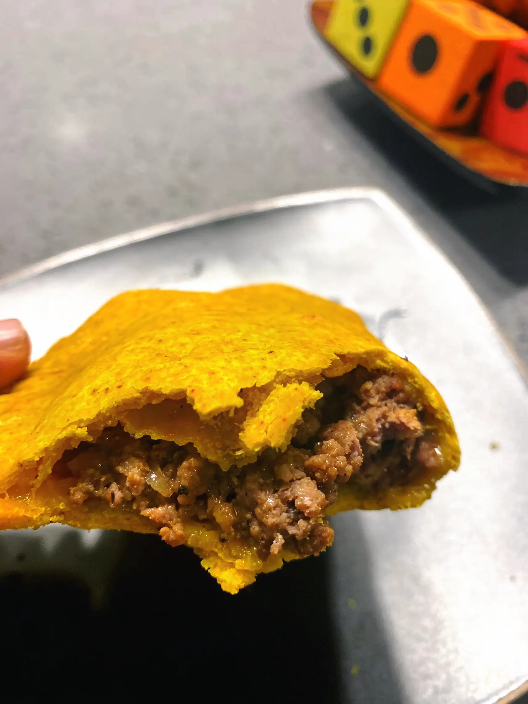 Jamaican Beef Patties with ground beef and flaky p