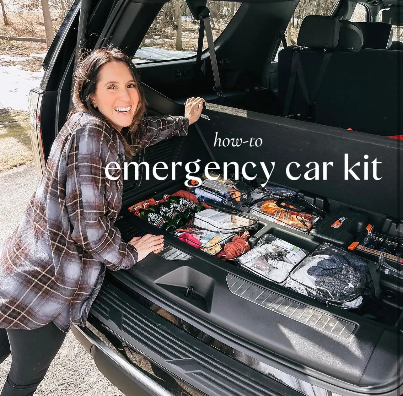 THINKWORK Car Emergency Kit for Teen Girl and Lady's Gifts, Pink Emergency  Roadside Assistance kit with Digital Air Compressor, 10FT Jumper, First Aid