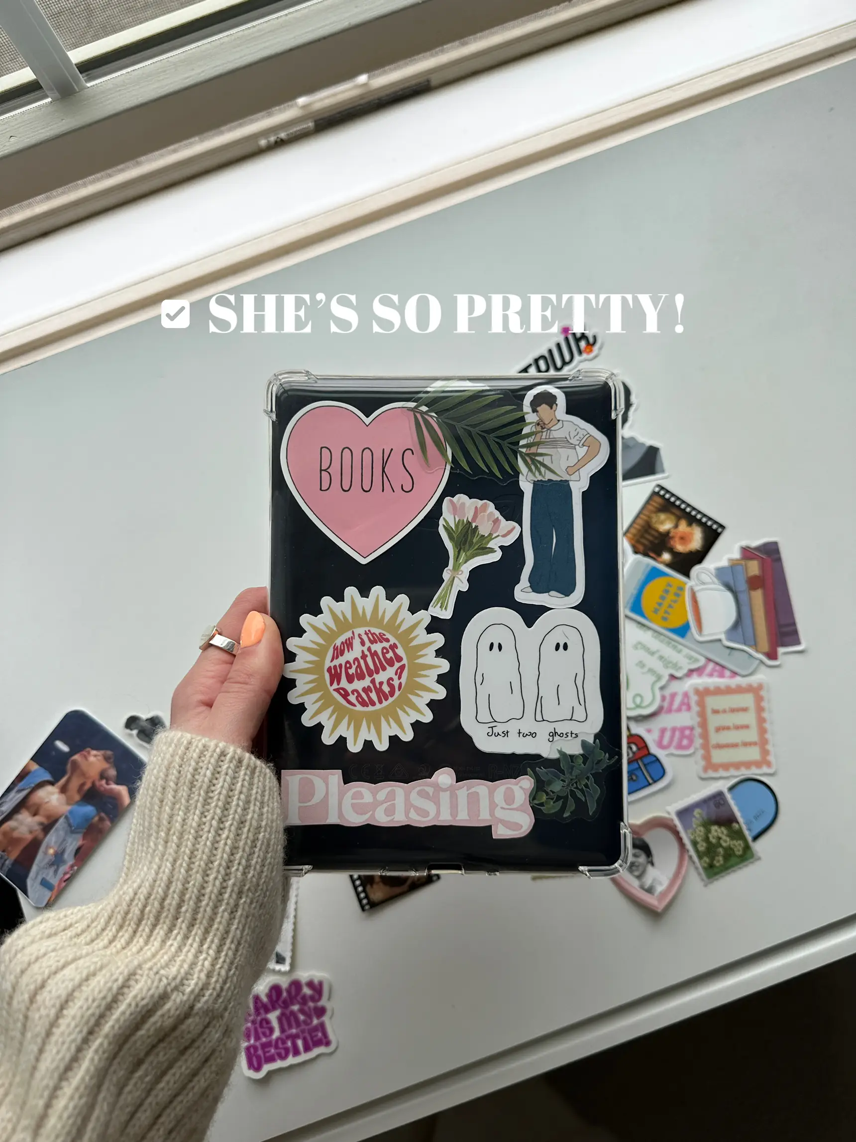 I decorated my kindle case with stickers and sealed it! : r/kindle