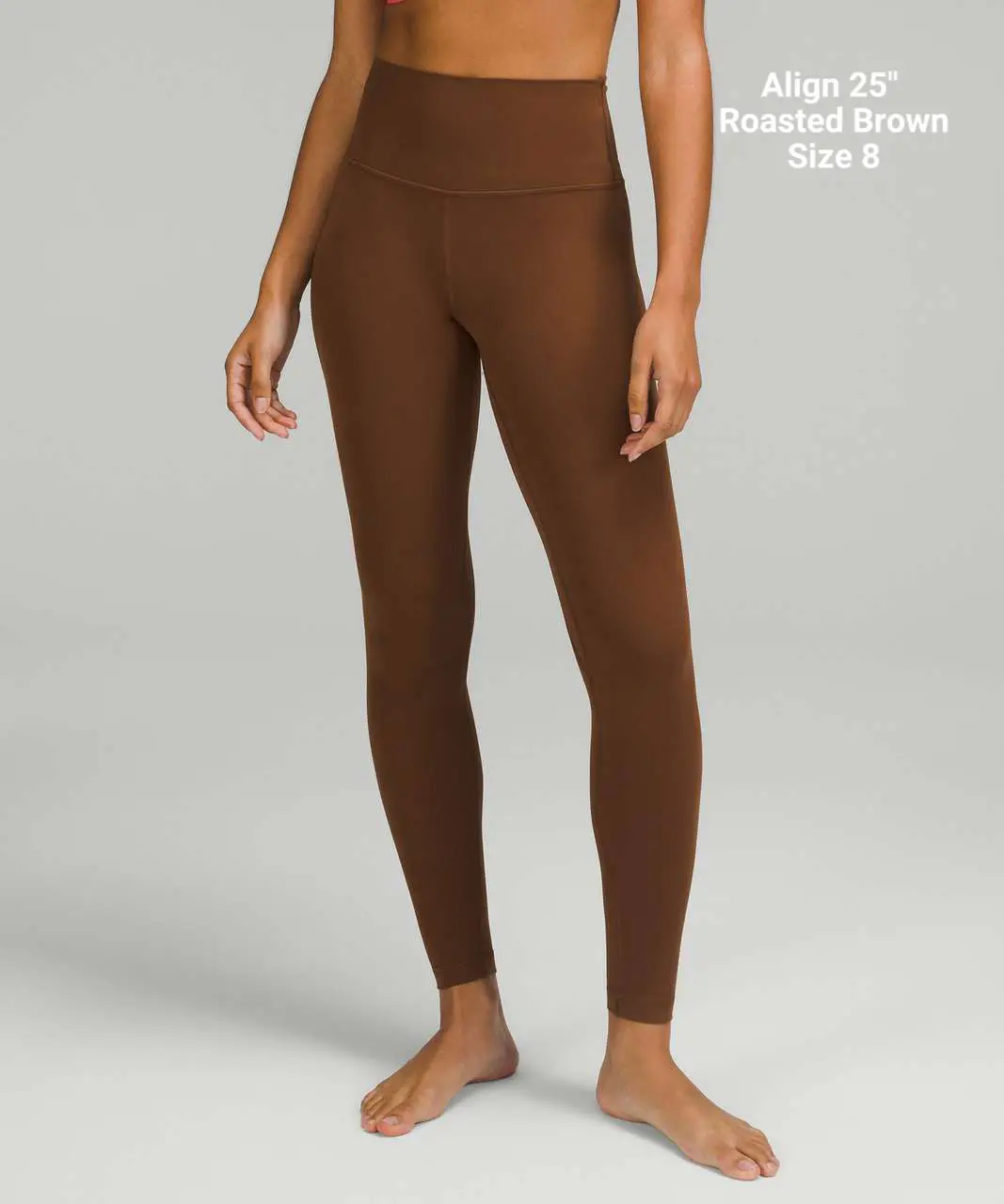 Late to the Roasted Brown train. Ribbed Nulu High Neck Yoga Bra