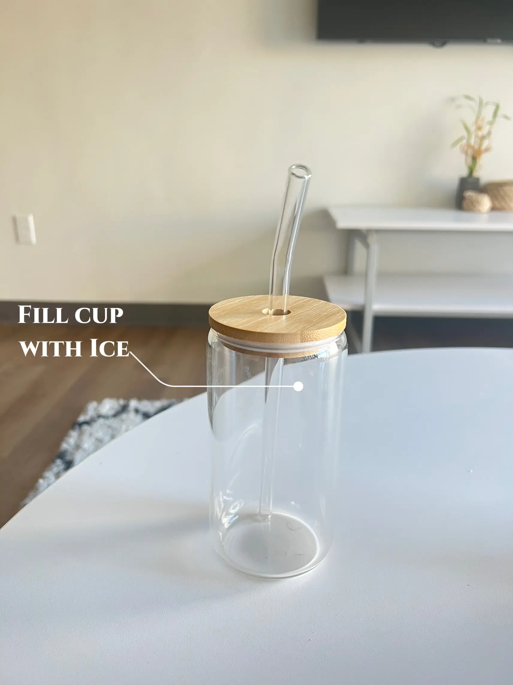 Mason Jar Cups With Lids And Straws Glass Cups With Bamboo - Temu