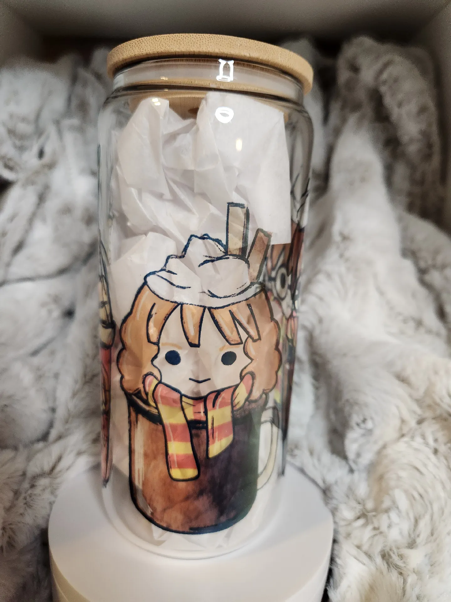 Harry Potter 20oz Clear Glass Can Cup, Gallery posted by CahueCrafts