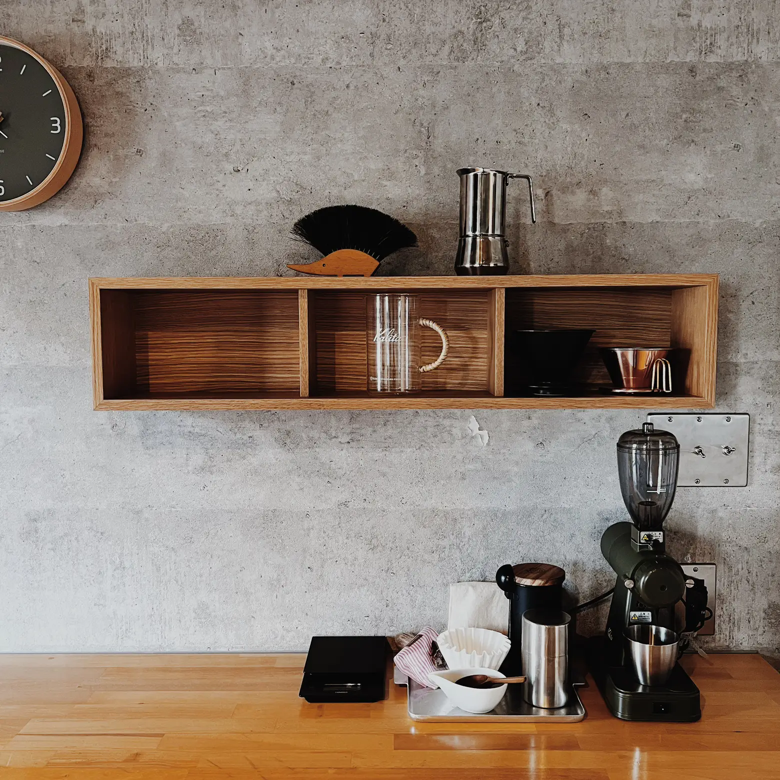 無印良品⭐︎ウォールナット⭐︎スタッキングシェルフ⭐︎壁につけ