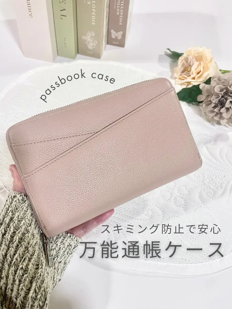 ☆完売新品☆ ベージュ×フラワー・通帳ポーチ （母子手帳ケース