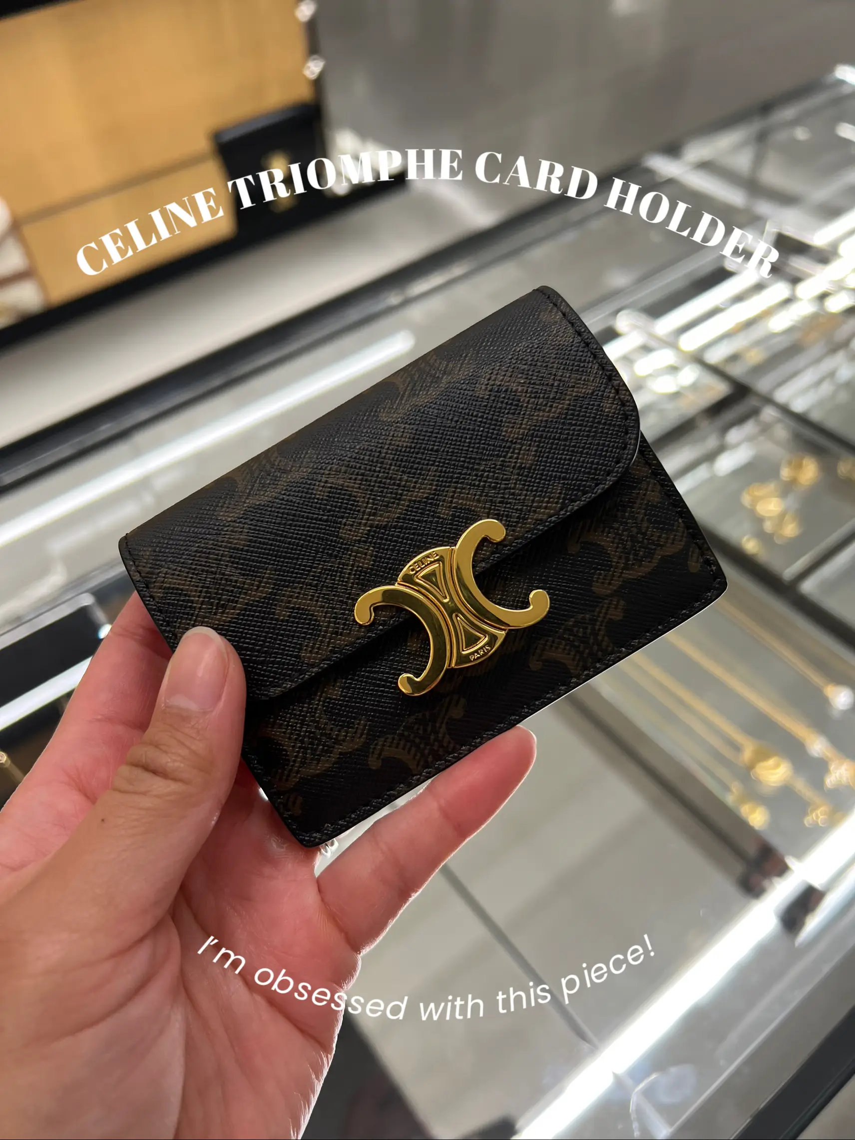 Zipped compact card holder essentials - CELINE