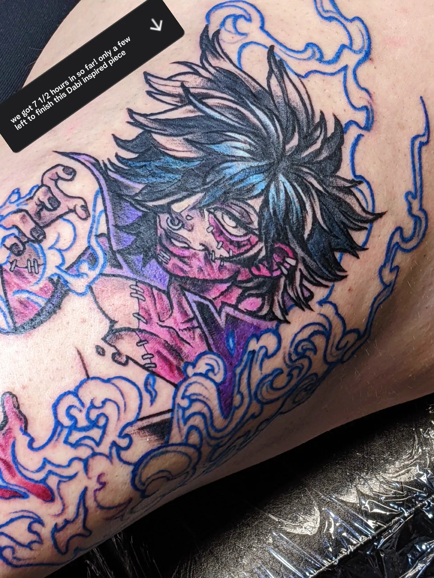 First session of my Dabi Inspired Tattoo down! | Gallery posted by ...