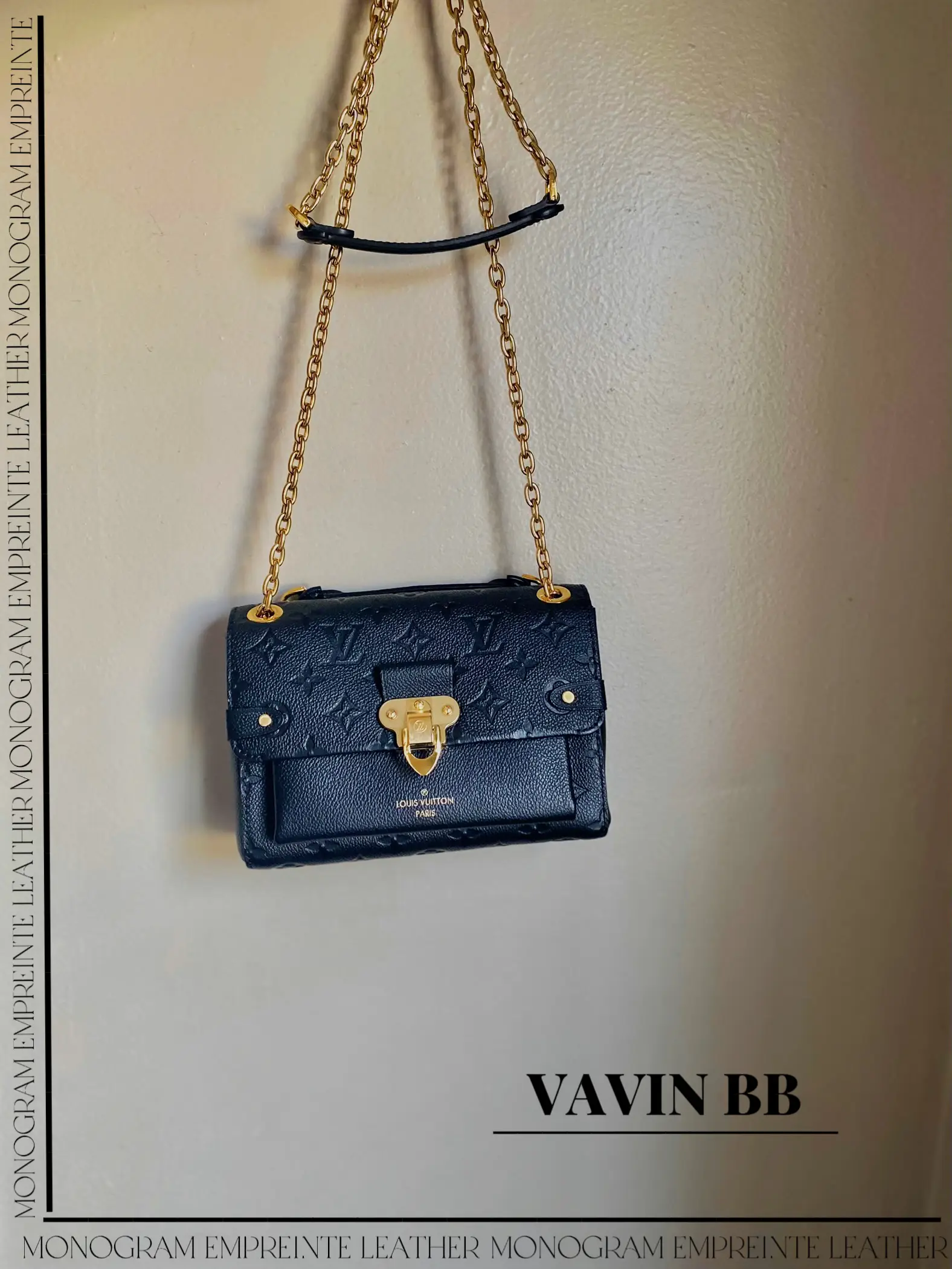 Louis Vuitton Black Monogram Empreinte Leather Vavin BB Bag Louis Vuitton
