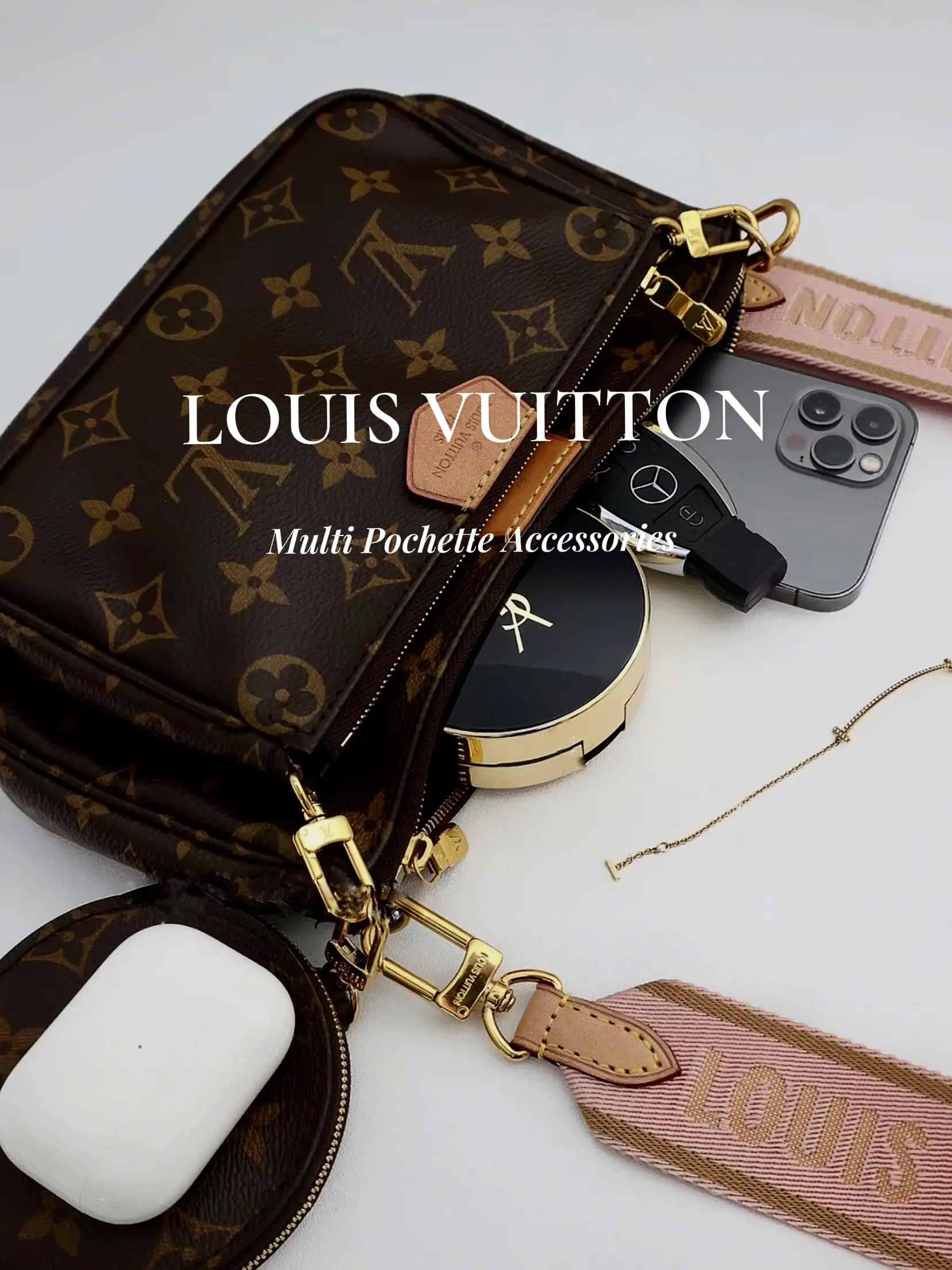 Louis Vuitton Khaki Monogram Multi Pochette Accessories 3 Way