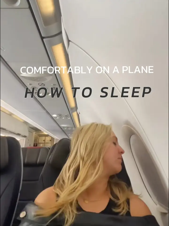 How to Sleep Comfortably on a Plane 🛩️ Video published by Meredith