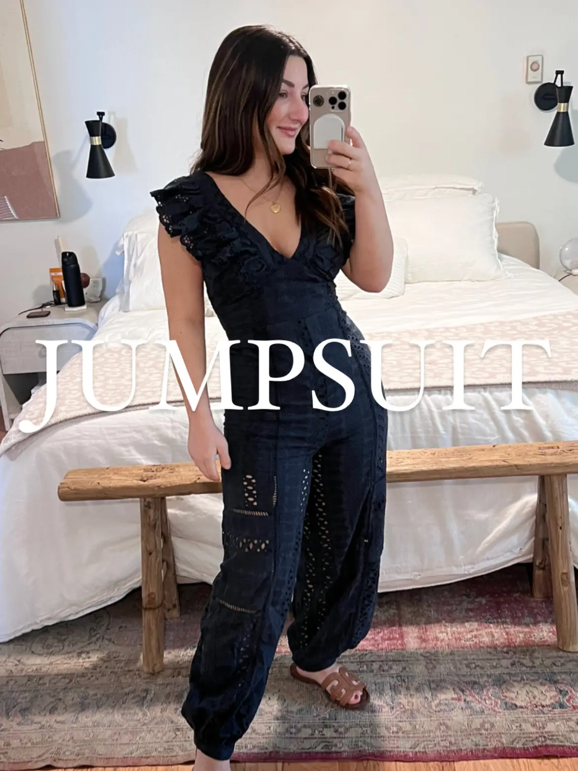 spanx just launched a new jumpsuit called “The Perfect Jumpsuit” and I  could not think of a more fitting name! This jumpsuit is soft