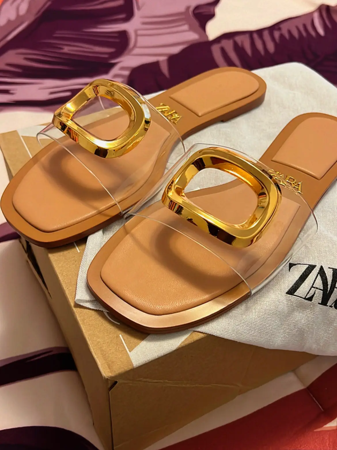 Zara discount orange sandals