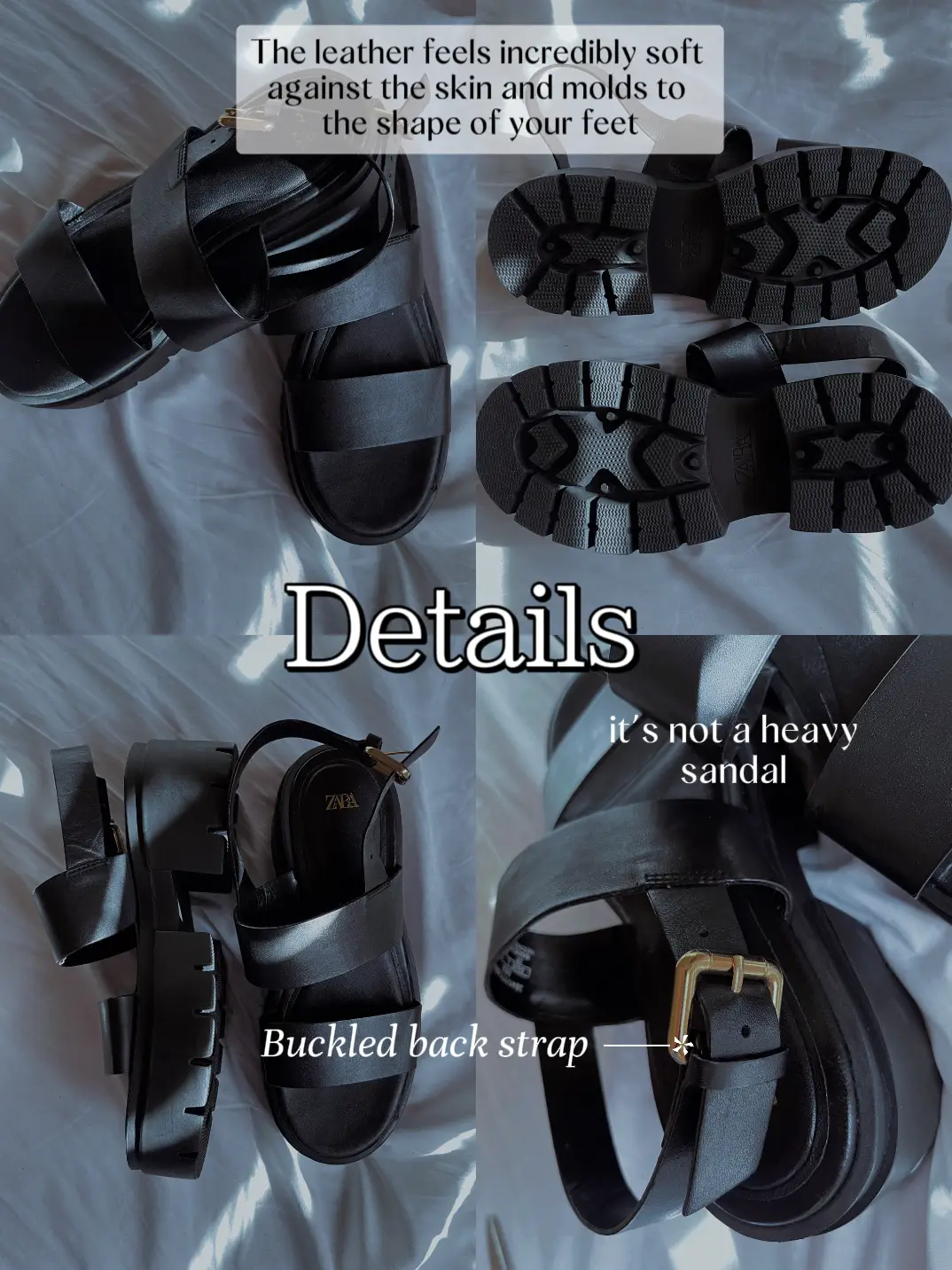 Zara Trafaluc Black High Sole Slippers - Fancy Soles