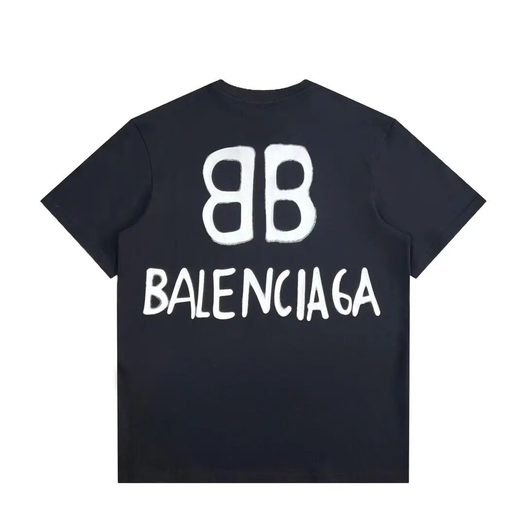 BalenciagaバレンシアガバックダブルBアルファベットプリント半袖Tシャツ | chictokが投稿したフォトブック | Lemon8