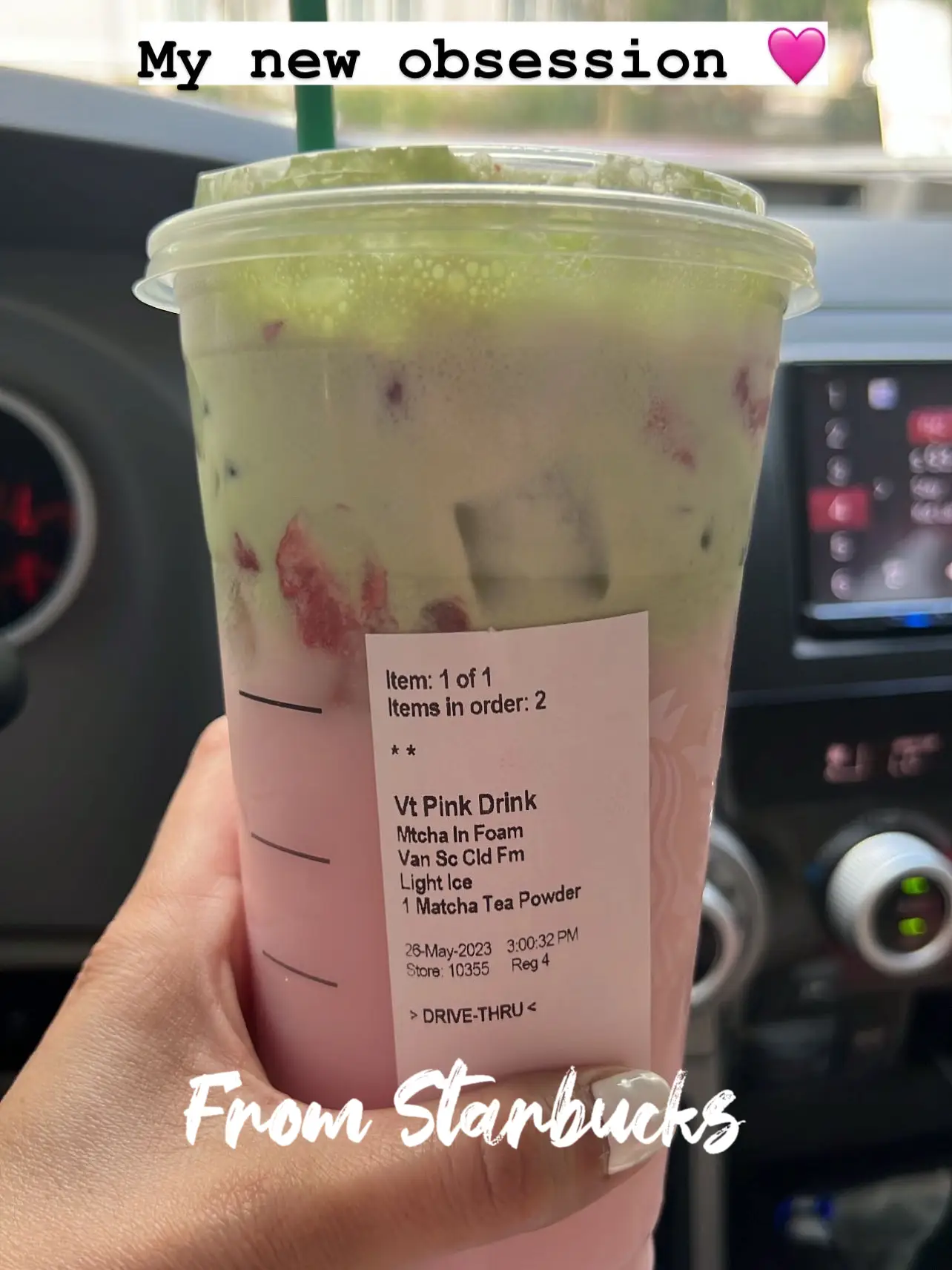 How To Order The TikTok Pink Matcha Drink From Starbucks