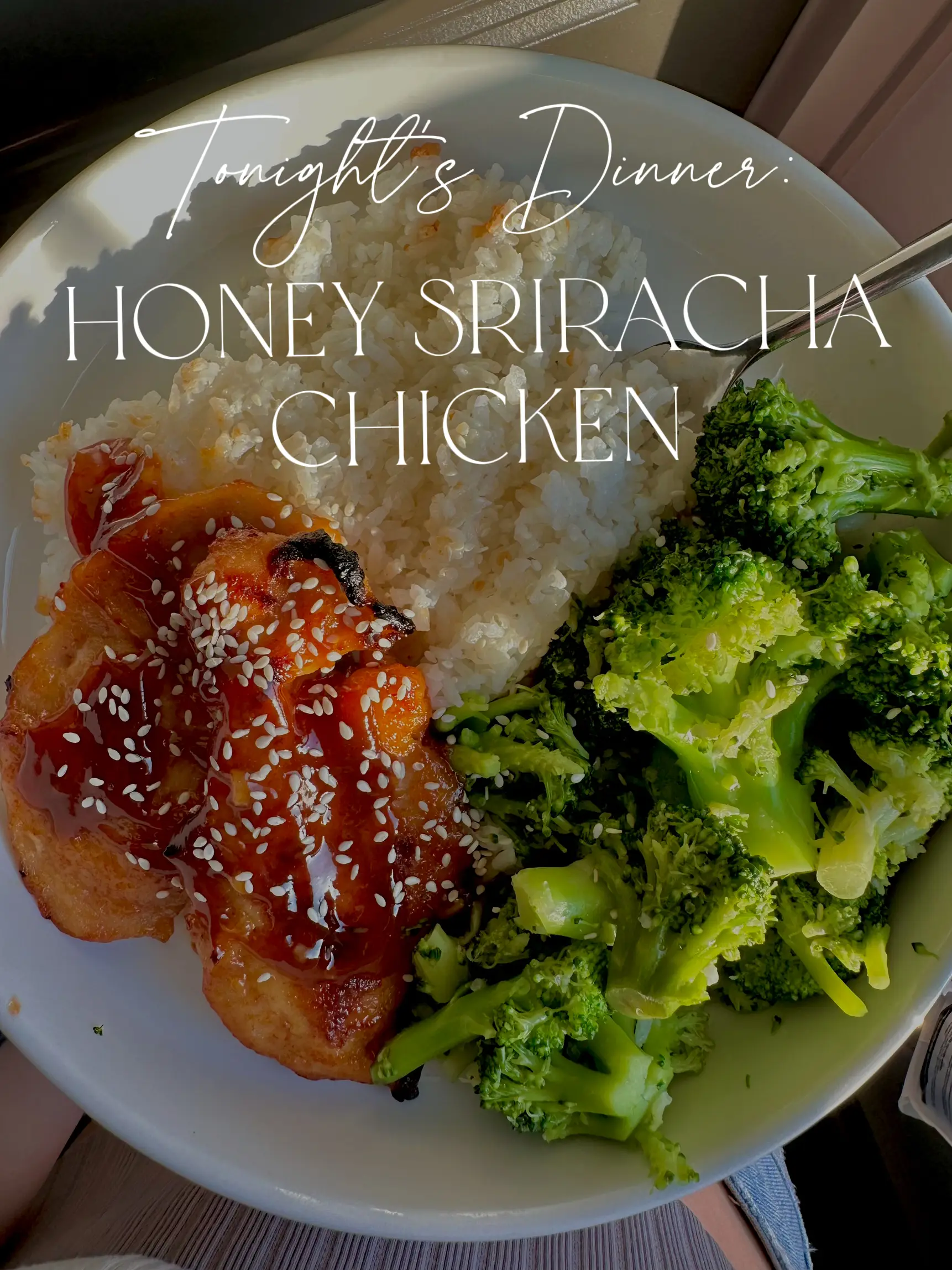 Sriracha chicken with veg