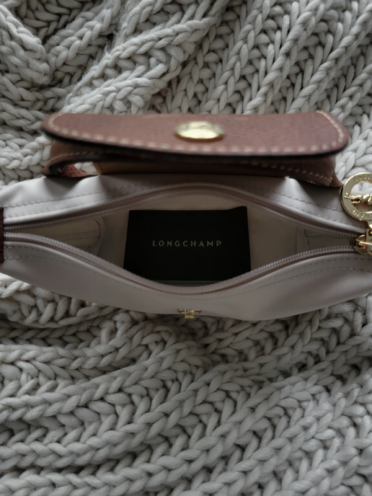 Longchamp Beige Leather Le Pliage Heritage Tote Longchamp