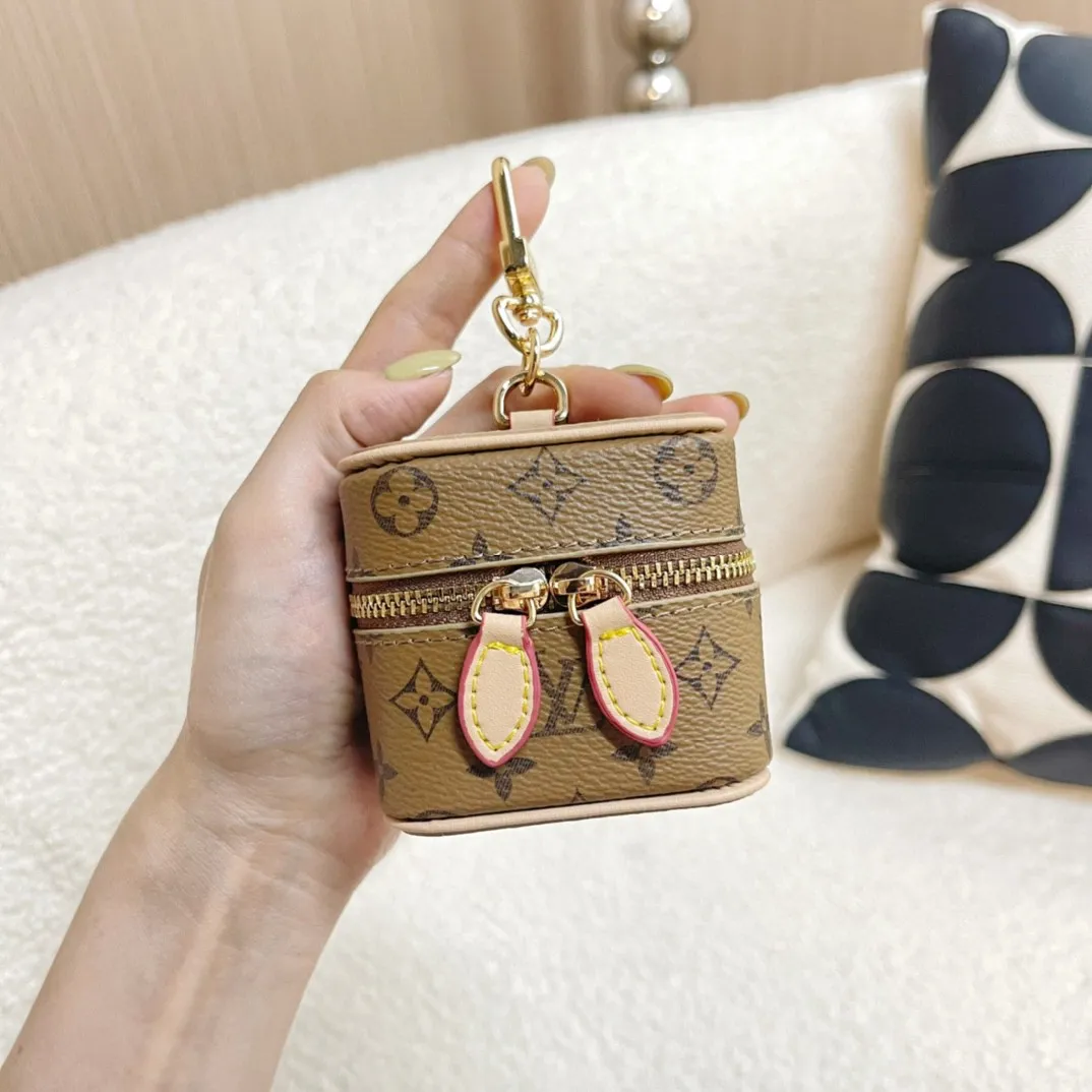 Super Cute Louis Vuitton LV Mini Pouch Coin Purse Keychain