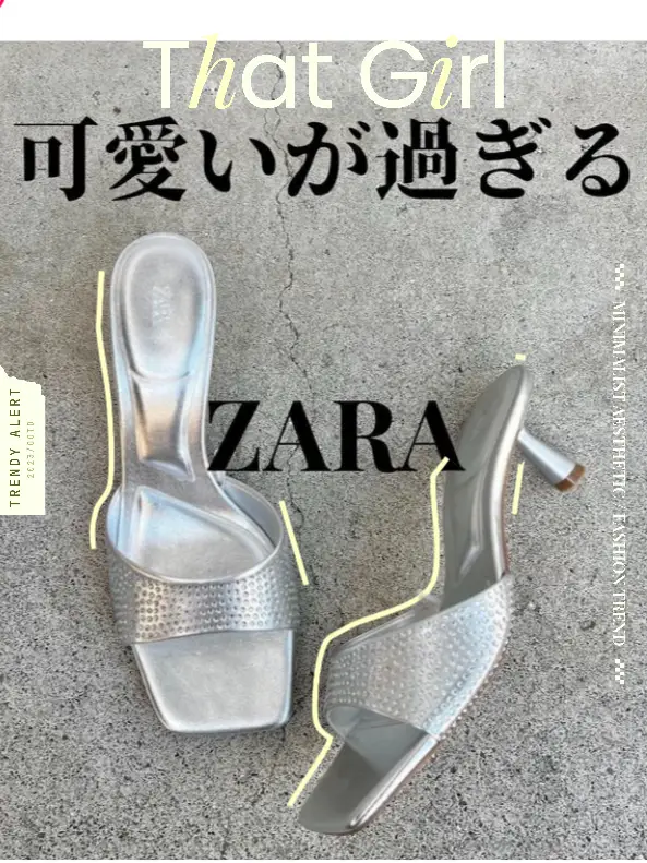 21.可愛いが過ぎる夏コーデ👡【ZARAシルバーラインストーンミュール